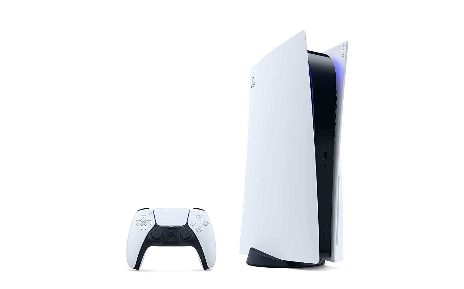 PlayStation 5 Standard Edition Gaming Console with 825GB SSD & 4K UHD Blu-ray Disc Drive - Next-Gen Gaming for Home Entertainment & Online Multiplayer