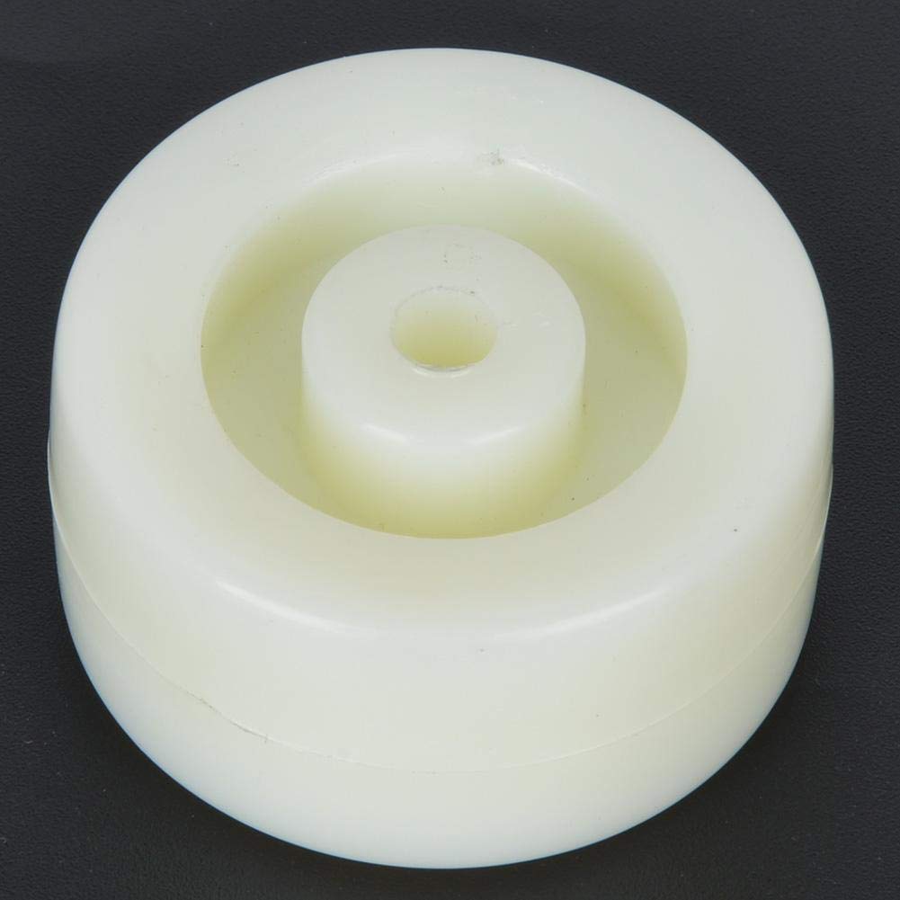 2-Inch Nylon Roller Wheel - Heavy Duty Round Pulley Caster for Small Flat Carts, Furniture & Equipment - Smooth Rolling Support Wheels (Pack of 10) - Perfect for Warehouse Carts, Dollies, Workbenches & Industrial Applications