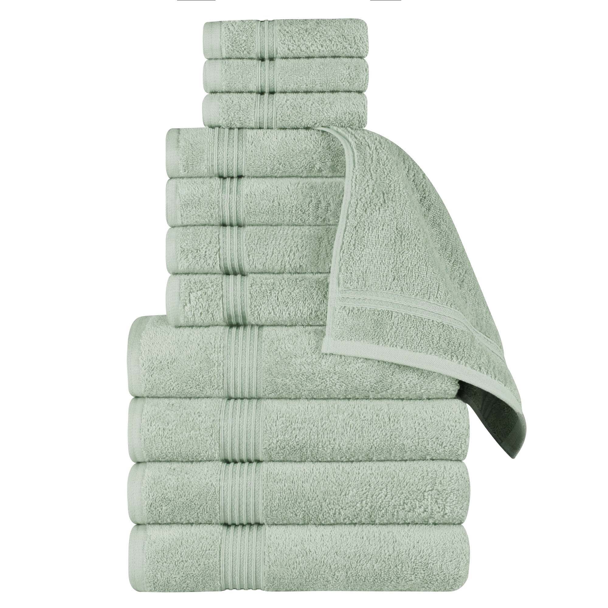 Premium 12-Piece Egyptian Cotton Towel Set - Ultra Soft, Highly Absorbent Bath Towels for Spa, Hotel & Luxury Home Use