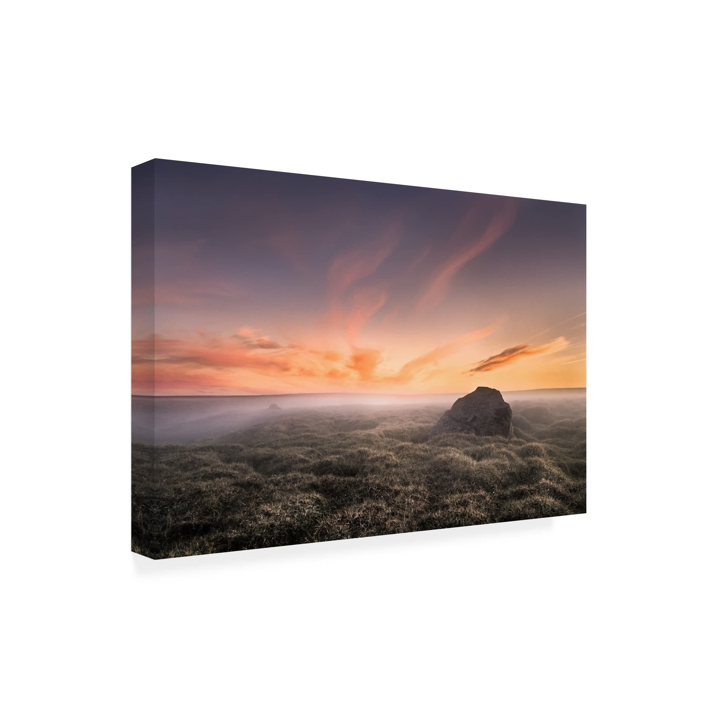 Trademark Fine Art 'Nowhere' Canvas Wall Art Print by Andreas Wonisch - Modern Abstract Painting for Living Room, Bedroom & Office Decor