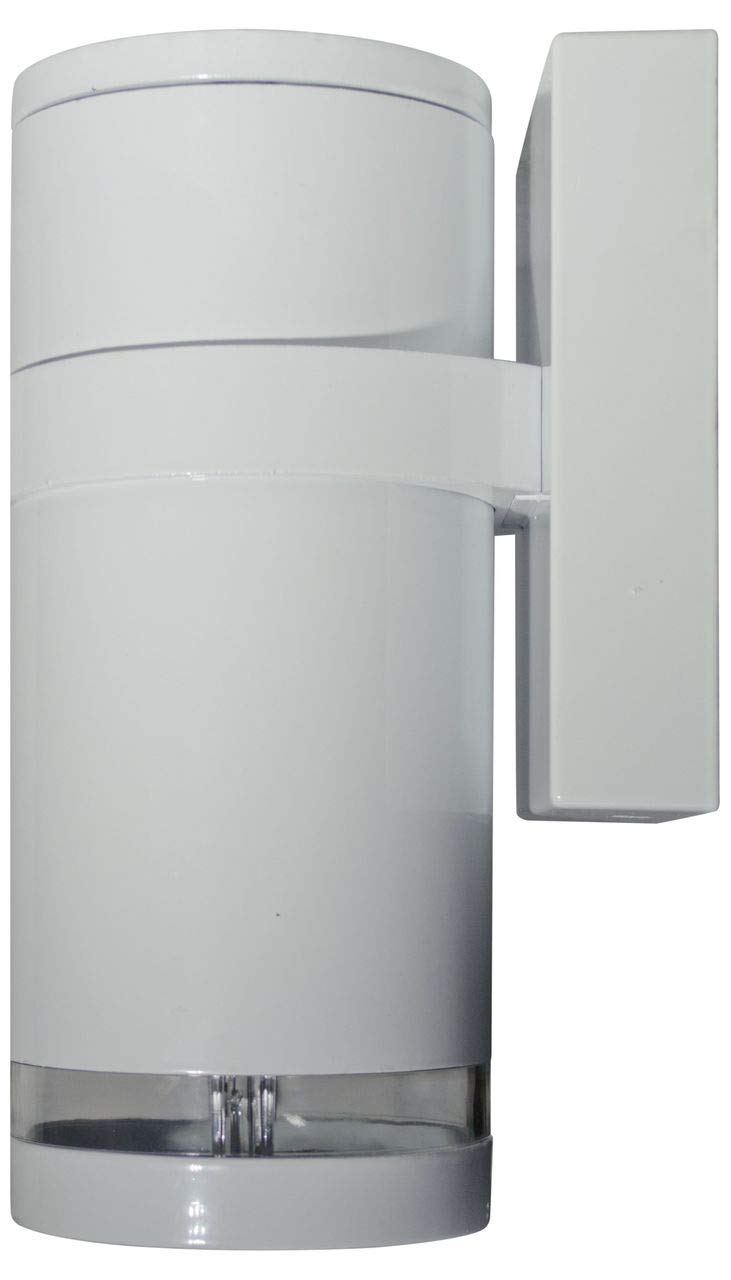 DW3550-W White Powder Coated Cast Aluminum Downlight Wall Fixture - Modern Indoor/Outdoor Lighting for Patio, Garden & Hallway