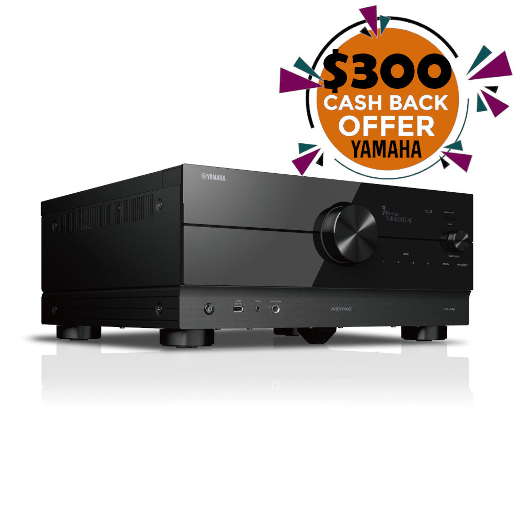 Yamaha RX-A4A AVENTAGE 7.2 Channel AV Receiver with Dolby Atmos - Premium Home Theater Audio System for Movies, Music & Gaming