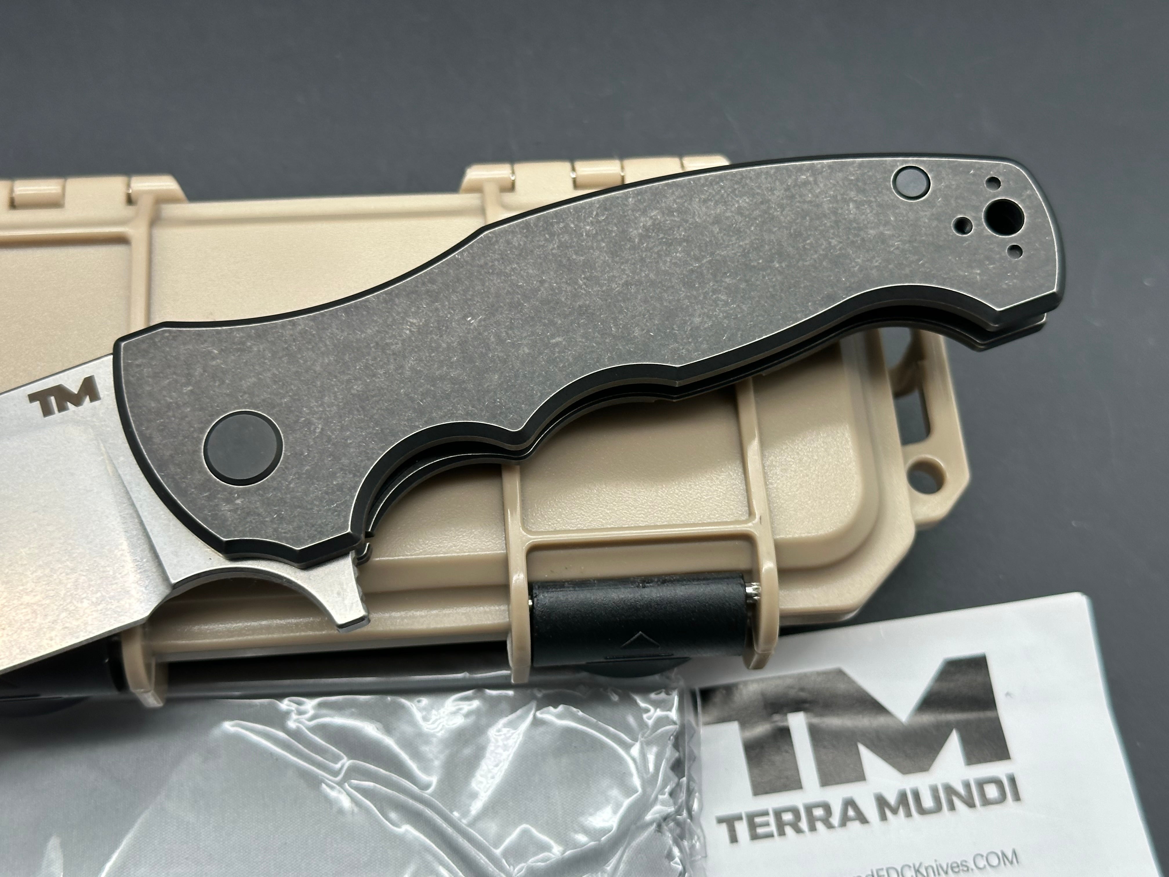 B'yond EDC Terra Mundi River Wolf Folding Knife - John Demko Limited Edition (200 Pieces) - Perfect for Outdoor Adventures, Camping & Everyday Carry
