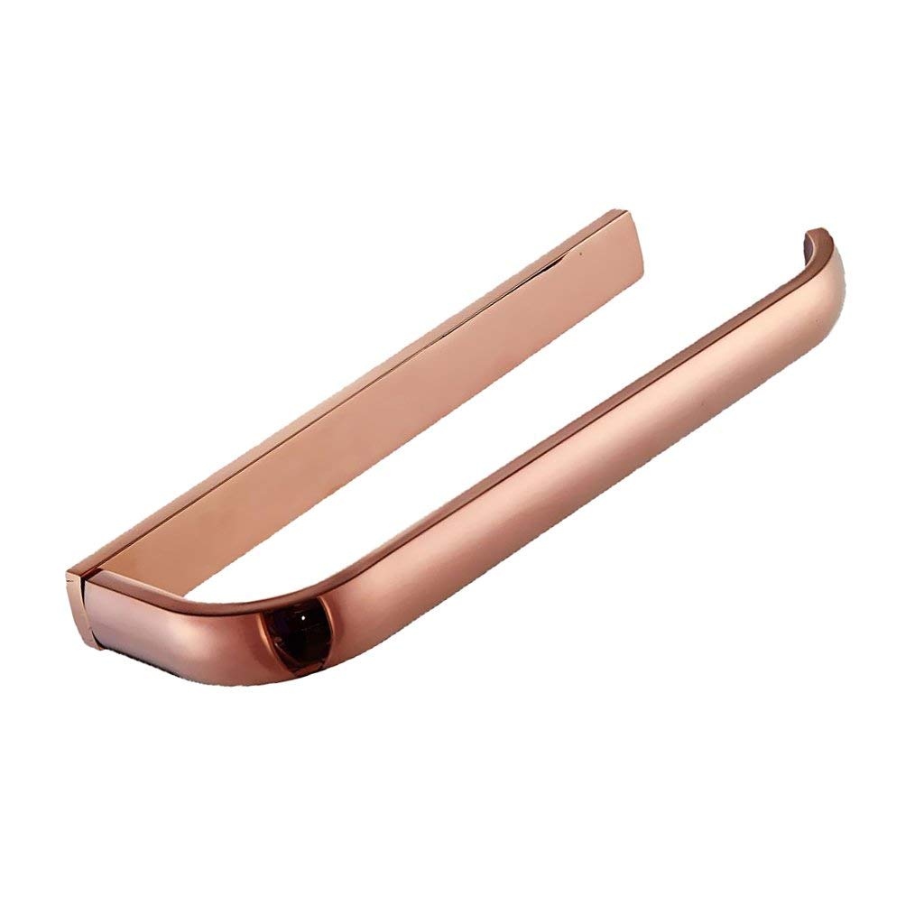 Premium Brass Single Towel Rail Holder - Bathroom Towel Rack with Hanging Ring for Spa, Hotel & Home Decor (Wall Mounted)