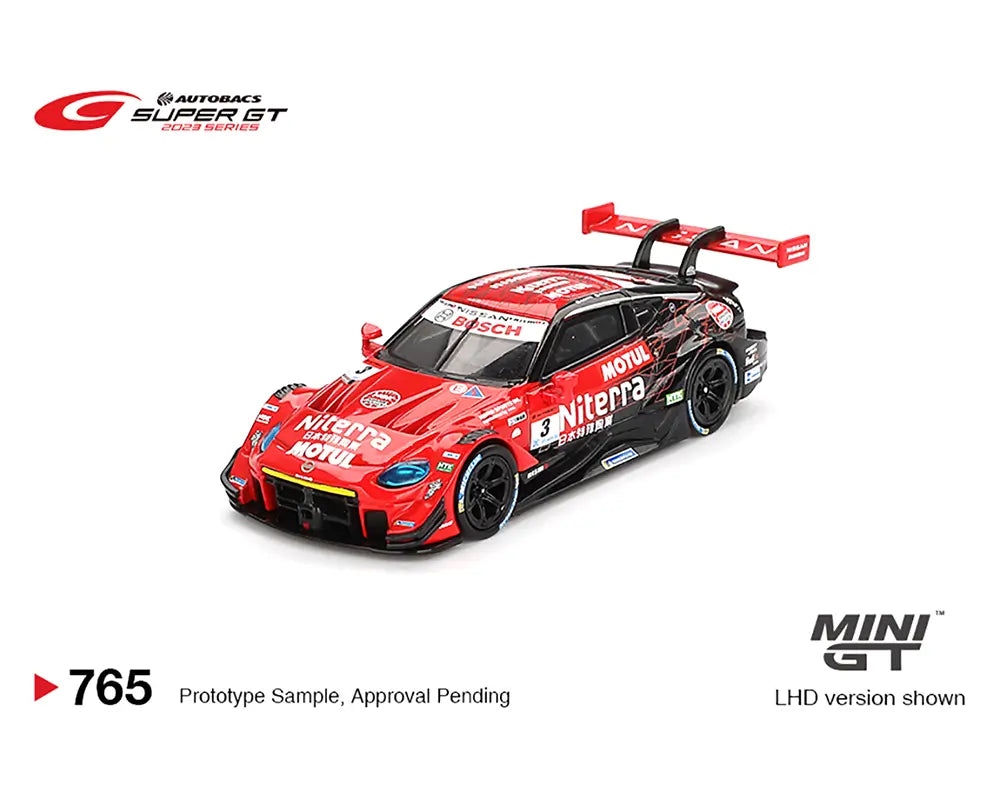 PREORDER MINI GT 1:64 Scale Nissan Z GT500 #3 Niterra MOTUL Z NDDP Racing 2023 SUPER GT Series Diecast Model Car - Japan Exclusive Collectible for Racing Fans & Display