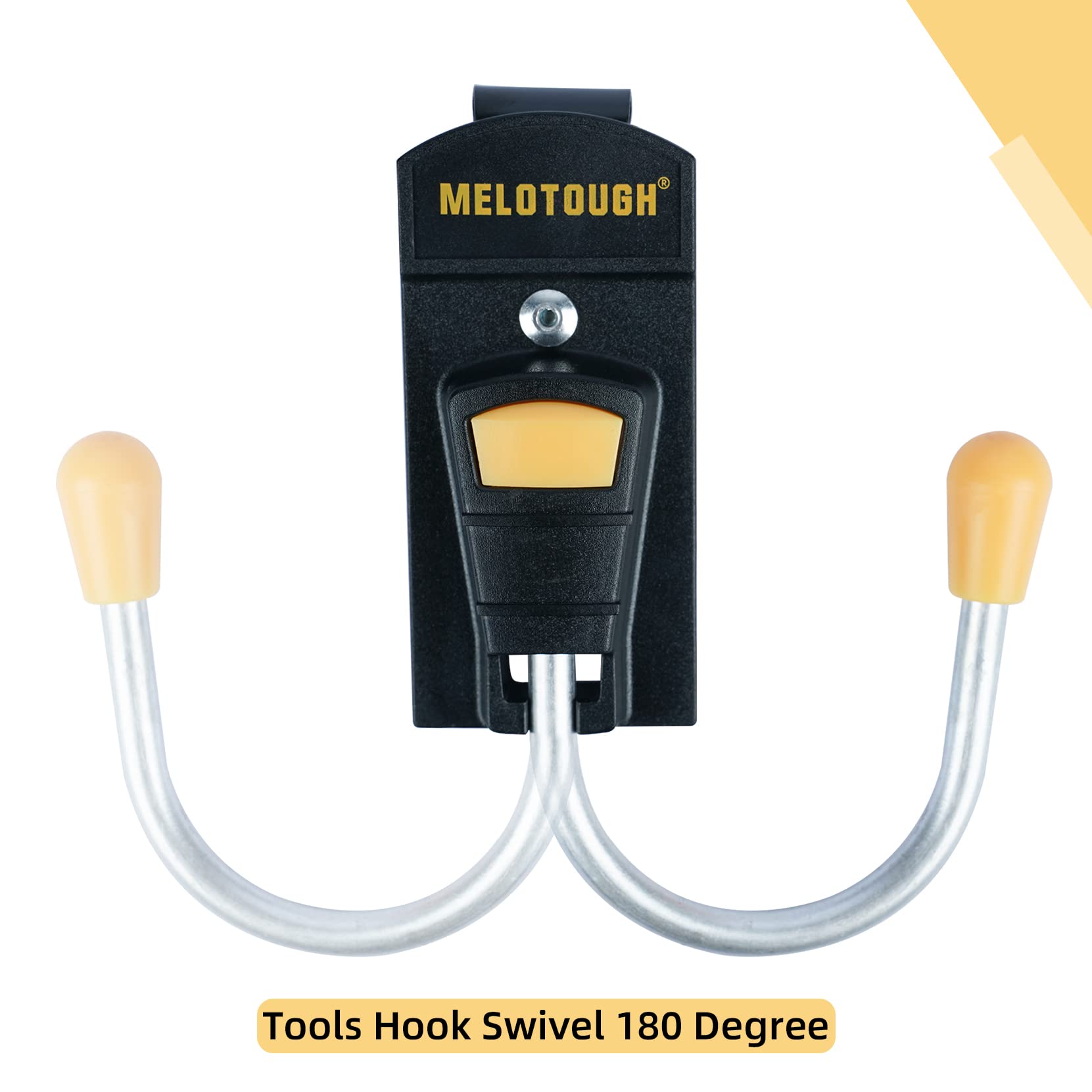MELOTOUGH Heavy Duty Tool Belt Hook - Metal Clip Drill Holster for Cordless Drills - Perfect for Construction, Carpentry & DIY Projects