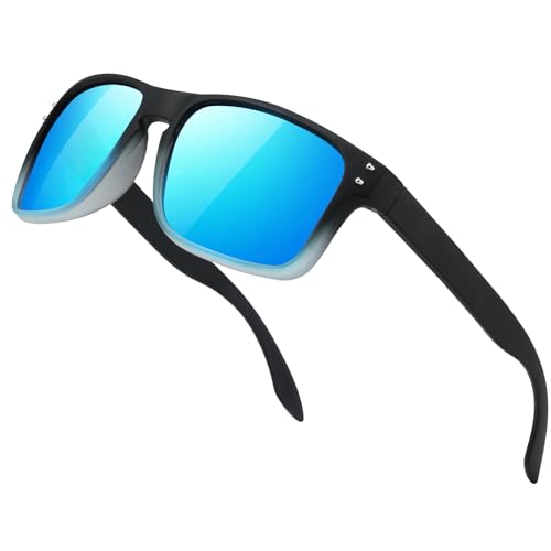 A02-clear Gradient Black Frame Blue