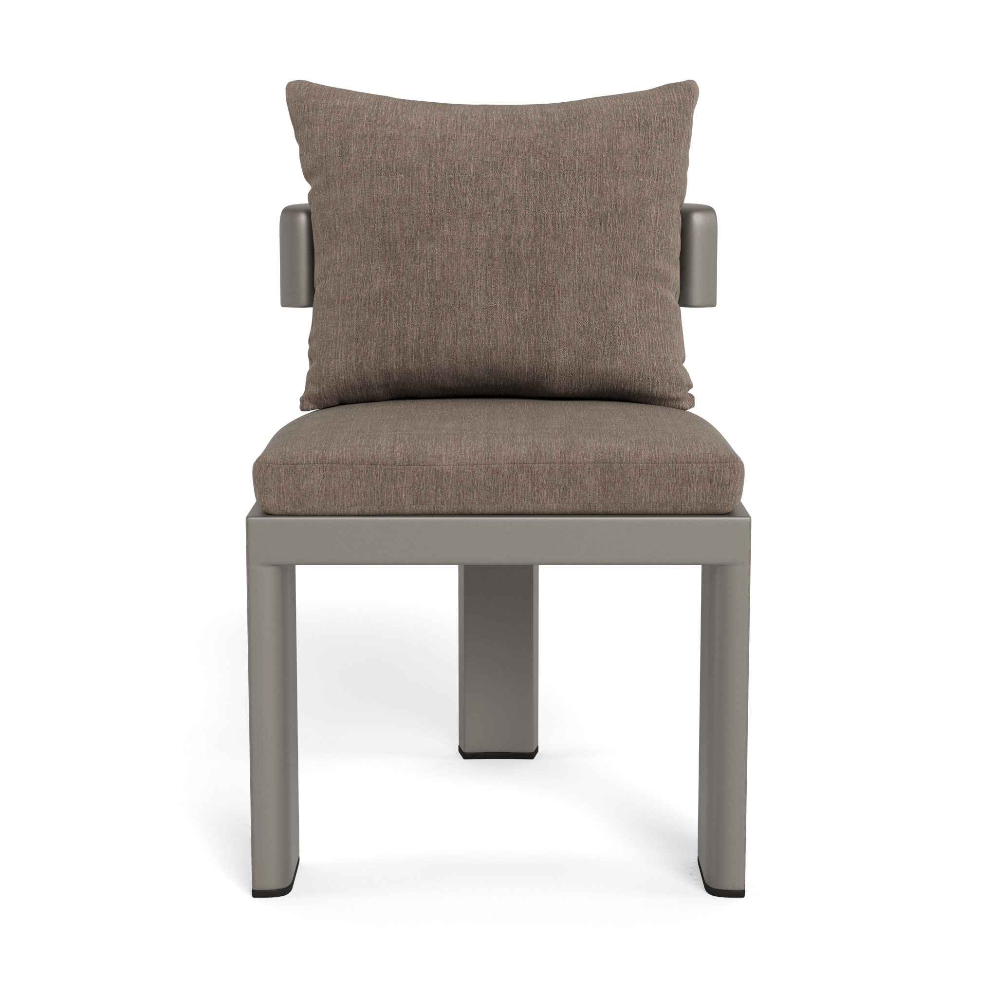 Victoria Aluminum Armless Dining Chair - Modern Outdoor/Indoor Dining Chair for Patio, Restaurant, and Kitchen - Lightweight & Durable Metal Chair