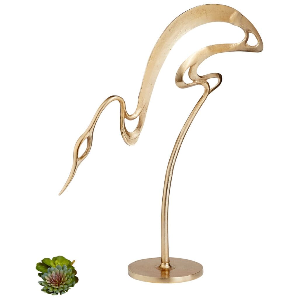 Cyan Design 10645 Patte Sculpture - Elegant Gold Home Decor Statue for Living Room, Bedroom & Office | Perfect Gift for Housewarming & Interior Design