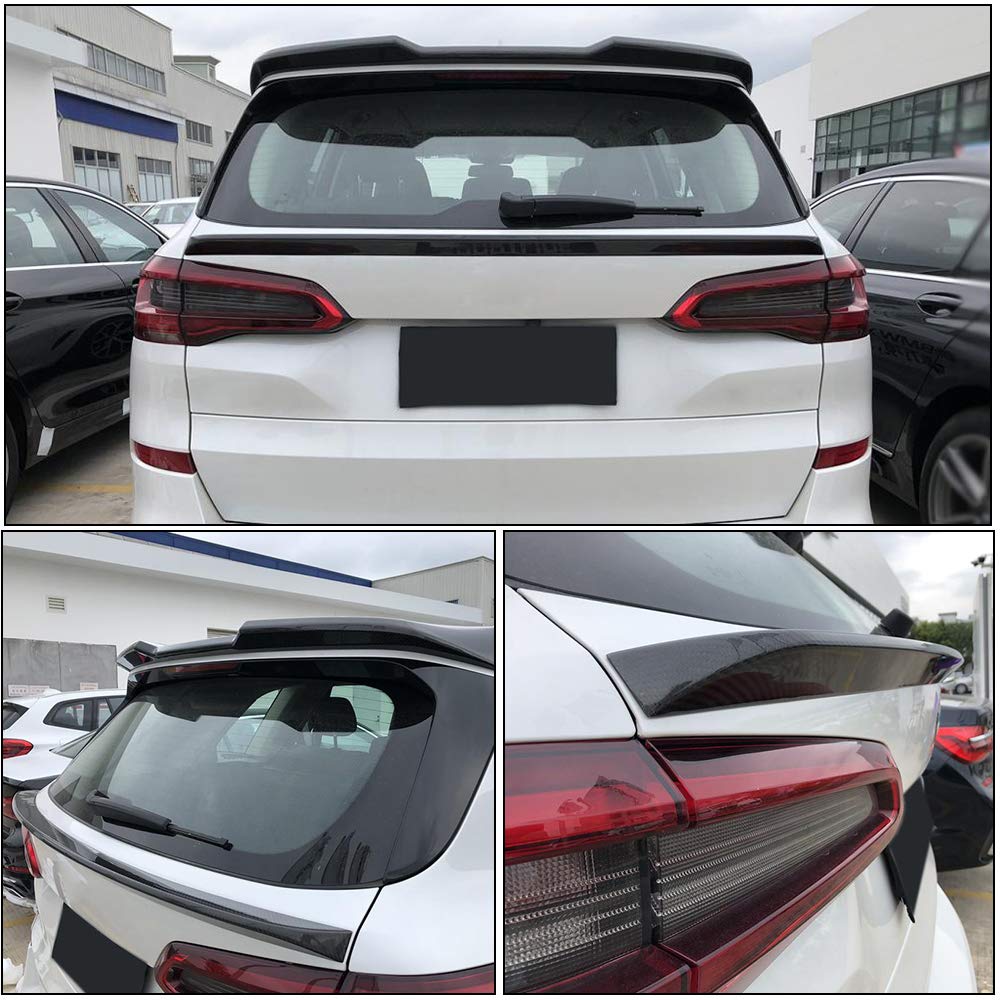 MCARCAR Carbon Fiber Trunk Spoiler for 2019-2023 BMW X5 G05 - Rear Middle Boot Wing Lip (Style A) | Enhances Aerodynamics & Sporty Look | Perfect for Car Enthusiasts & Performance Upgrades