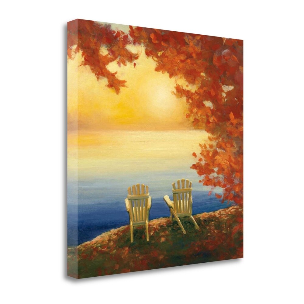 Autumn Glow II By Julia Purinton - Premium Giclee Art Print on Gallery Wrapped Canvas - Ready to Hang Wall Decor for Living Room, Bedroom & Office