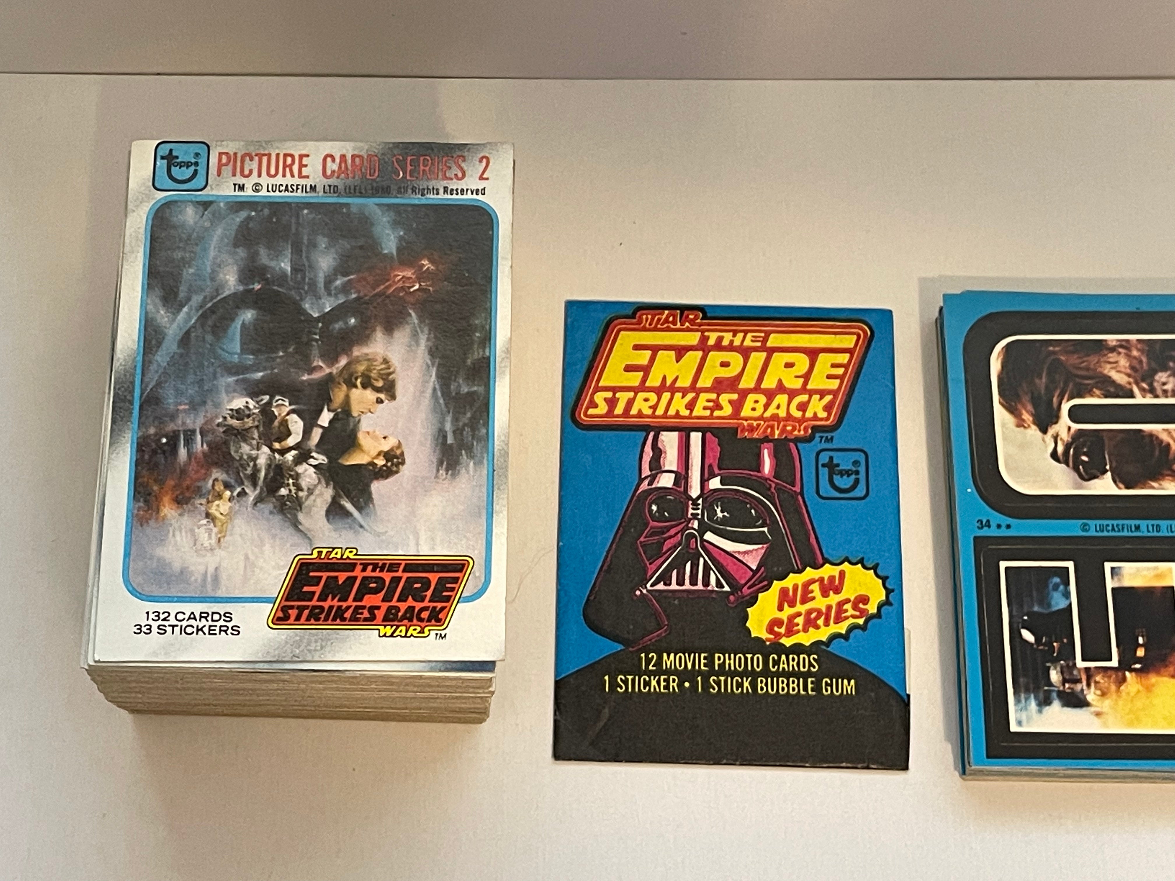 Empire Strikes Back Trading Cards & Stickers Set (1981) - High Grade Condition - Vintage Star Wars Collectibles for Display & Investment