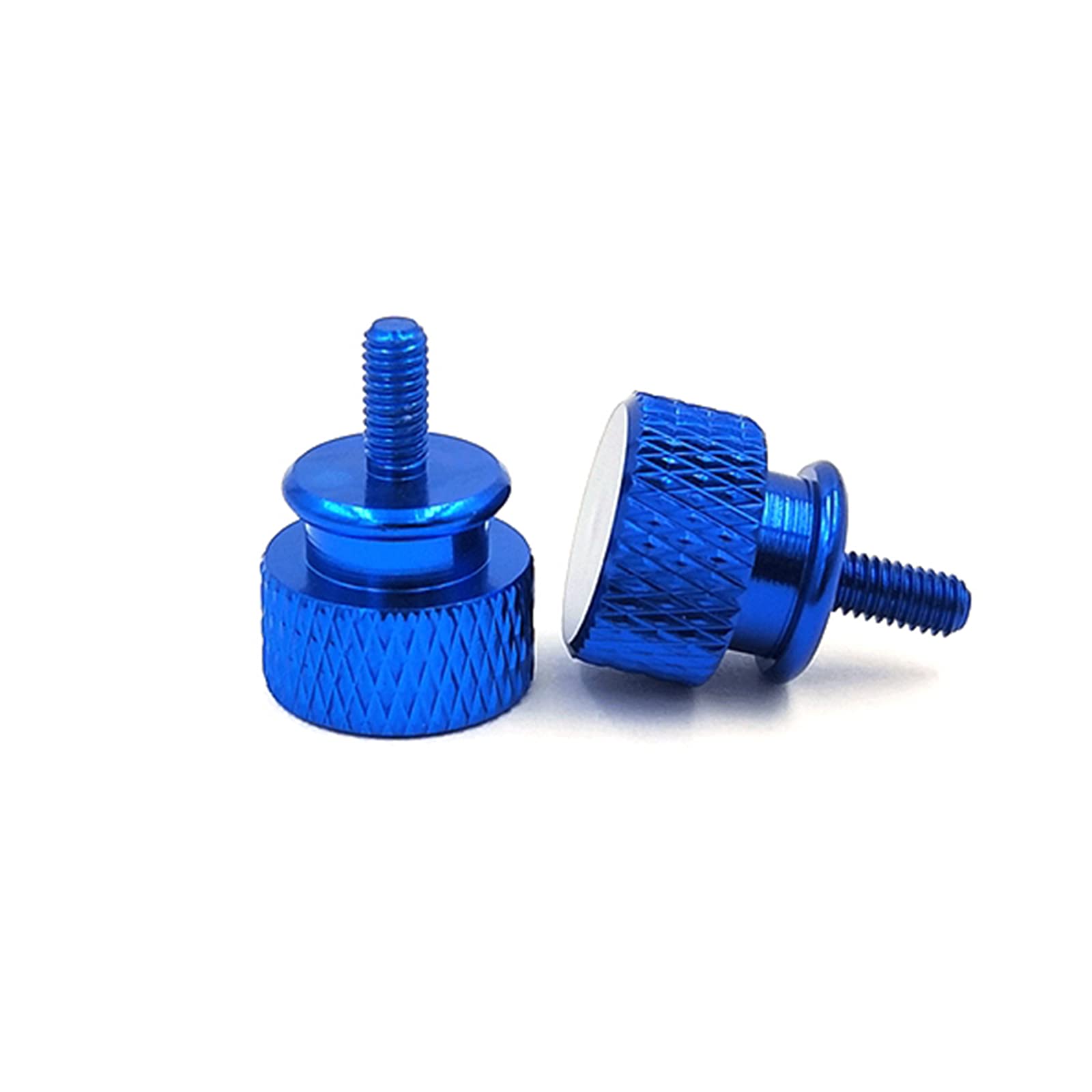 5pcs M5 Blue Aluminum Alloy Thumb Screws for Computer Case - M5x8 Size, Durable & Easy to Install - Perfect for PC Builds, Case Mods & Hardware Upgrades