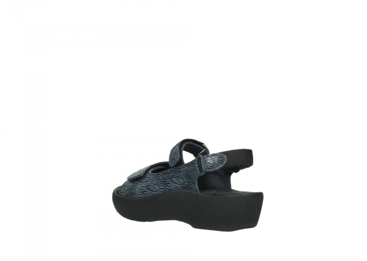 Wolky Women's Comfortable Flat Sandals - Denim Blue | Size 10.5-11 | Perfect for Summer, Beach & Casual Outings