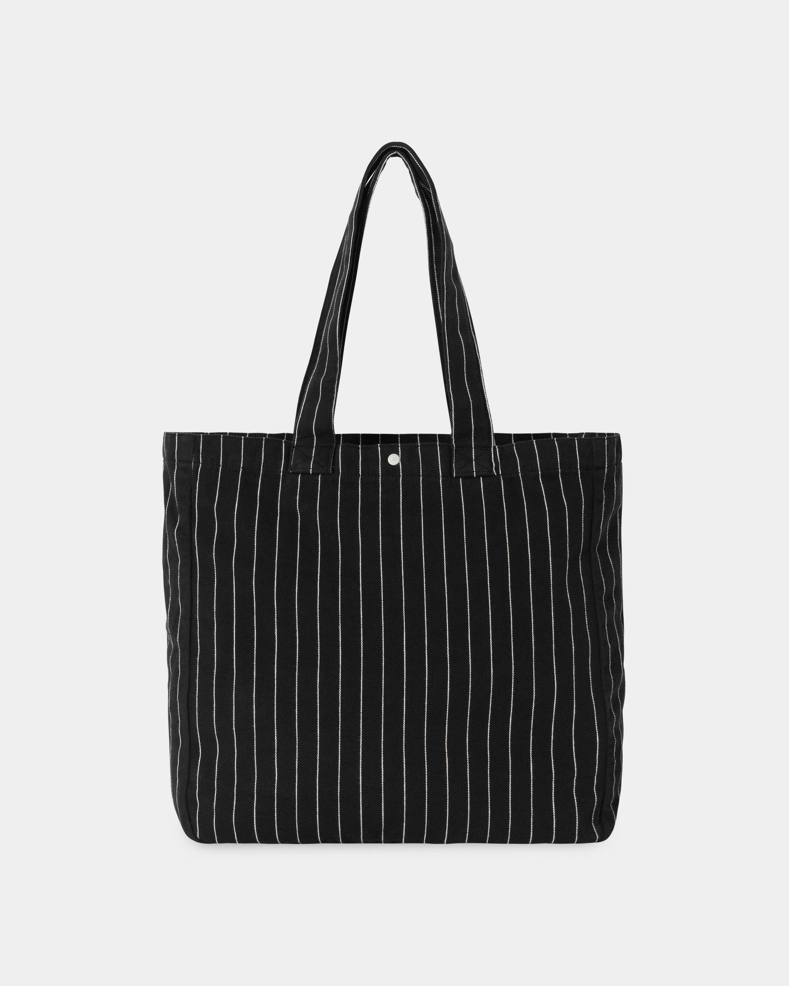 Hendry Tote Bag for Women - Black Waxed Canvas with Seaton Stripe Design - Stylish & Durable Everyday Purse for Work, Travel & Shopping