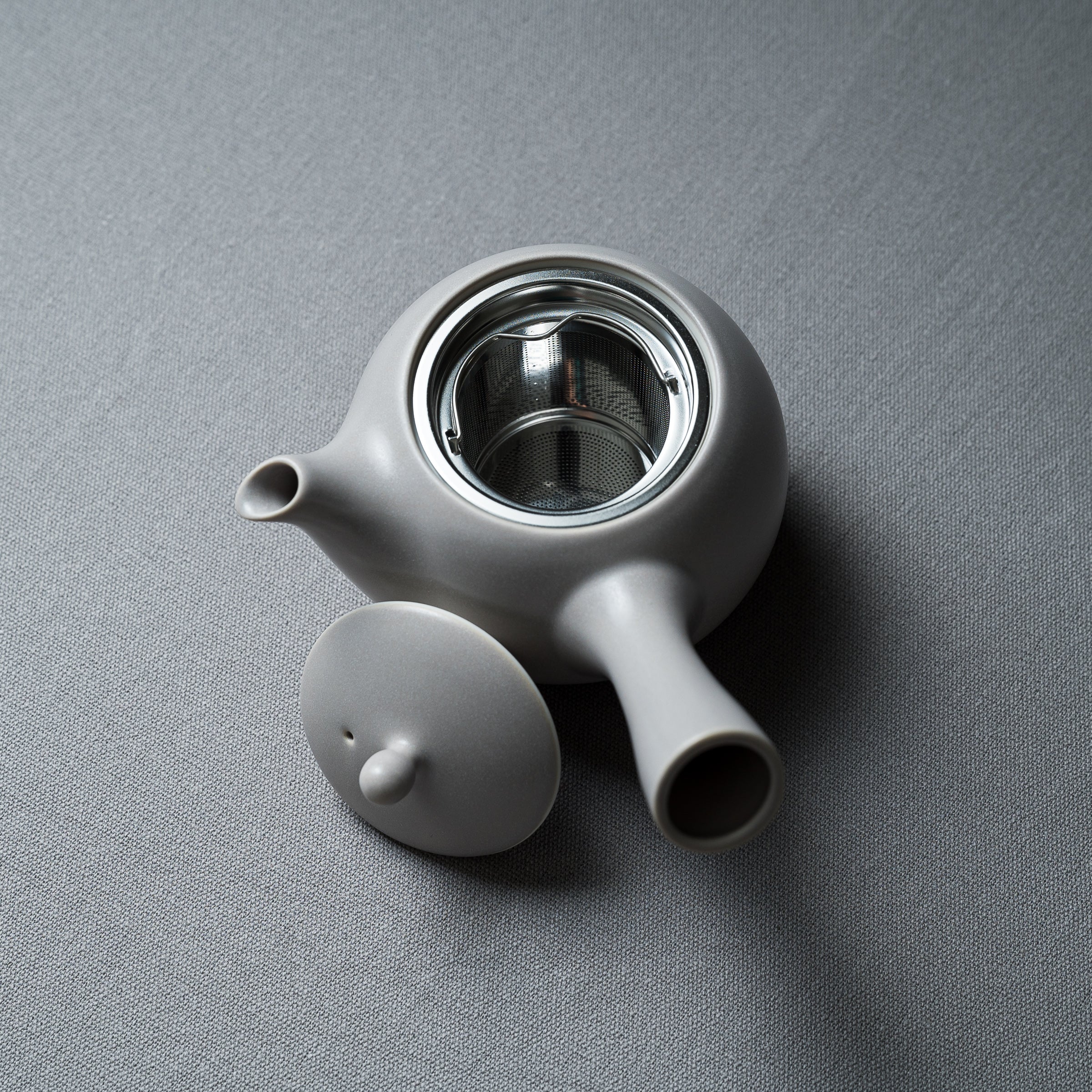 Yui Kyusu Japanese Teapot 330ml - Side Handle, 4 Colors - Perfect for Green Tea, Matcha & Herbal Brewing at Home or Office