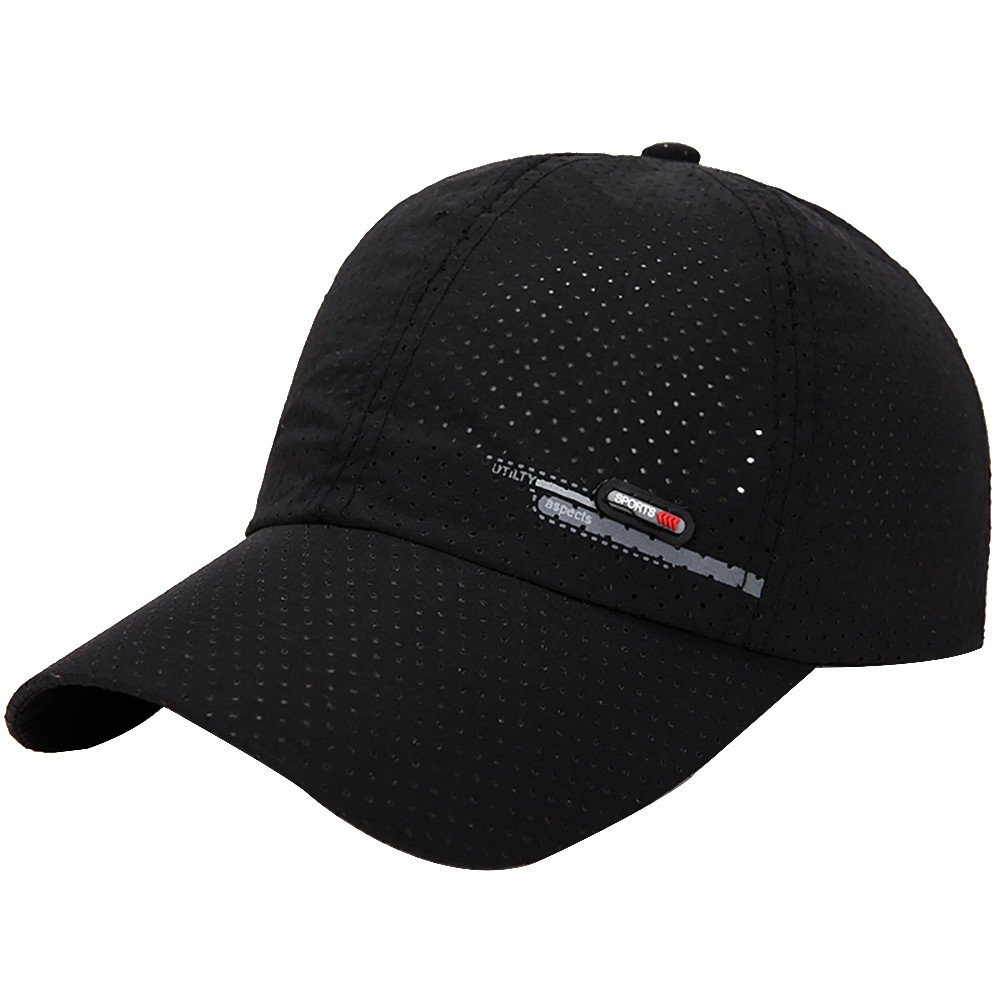 Men's Summer Baseball Caps - Breathable Sun Hat for Golf, Outdoor & Casual Wear - UV Protection Adjustable Fashion Cap
