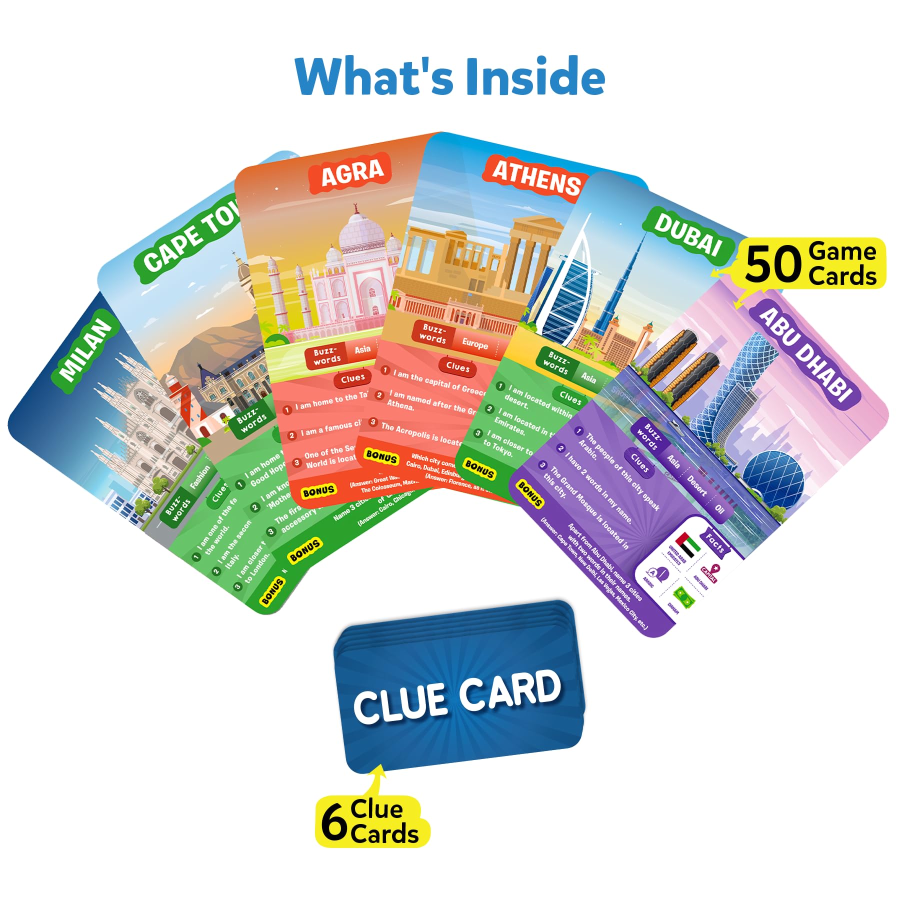 Skillmatics Guess in 10 Cities Around the World - Fun Educational Travel Card Game for Kids Ages 8+ | Geography & History Learning Toy | Perfect Gift for Boys & Girls Who Love Board Games | Great for Family Game Nights & Classroom Activities