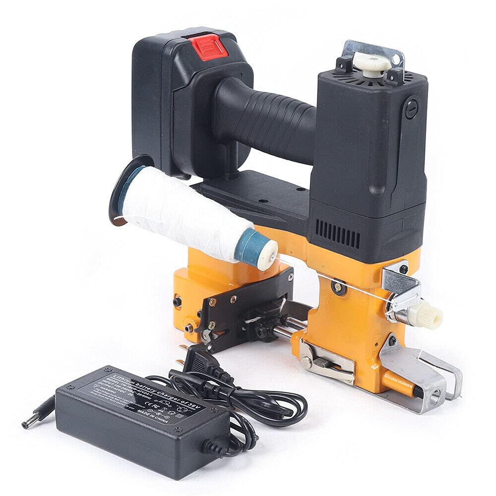 Heavy Duty Industrial Electric Bag Sewing Machine - Portable Handheld Stitching Closer for Kraft Paper Bags, Woven Bags & Express Packages | Perfect for Packaging, Shipping & Warehouse Use