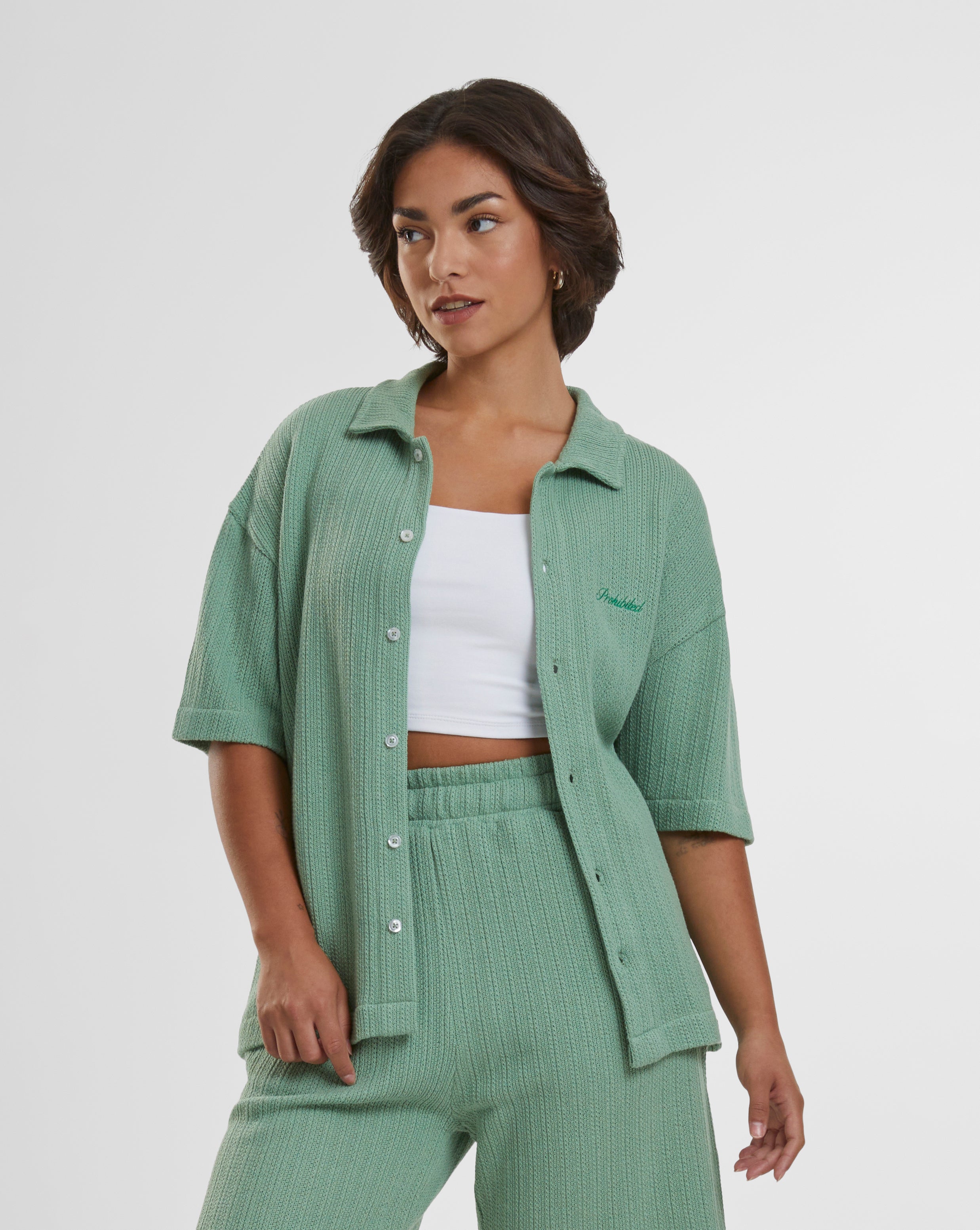 Portofino Shirt Basil - Premium Men's Casual Button-Down Shirt for Business & Travel | Breathable & Stylish