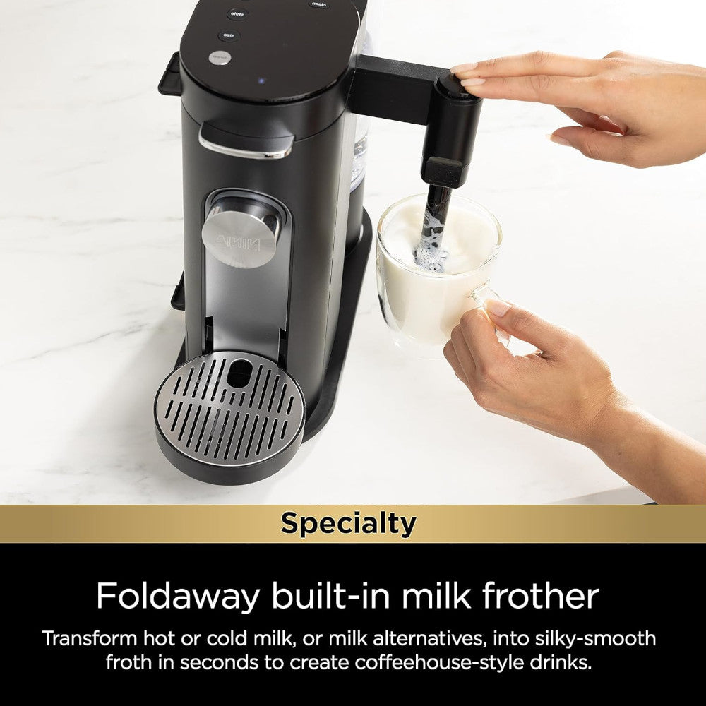 Ninja PB051CCO Single Serve Coffee Maker for Pods & Grounds - Certified Refurbished with Home Essentials Warranty - Perfect for Home, Office & Dorm Use