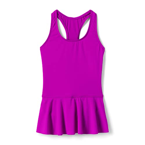 Lands' End Girls' Ruffle Skirt One-Piece Swimsuit - UPF 50+ Sun Protection, Quick-Dry Fabric for Beach, Pool & Summer Water Play