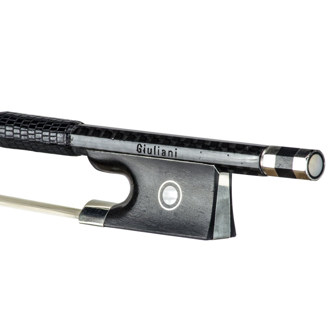 Premium Giuliani Carbon Fiber Violin Bow 1/8 Size - Professional Grade for Students & Musicians - Perfect for Practice, Performances & Orchestral Playing