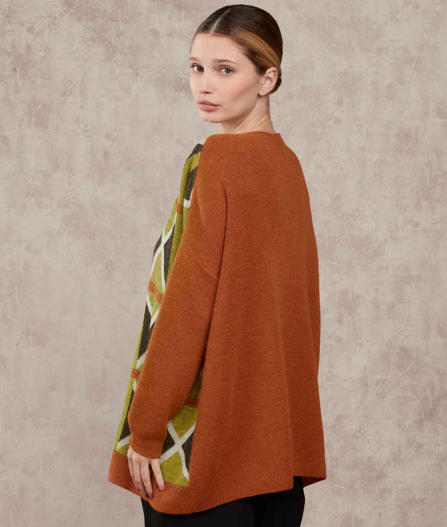 Stylish Loose Poncho with Detachable Collar - Women's Fashion Outerwear for Casual Wear, Office & Travel