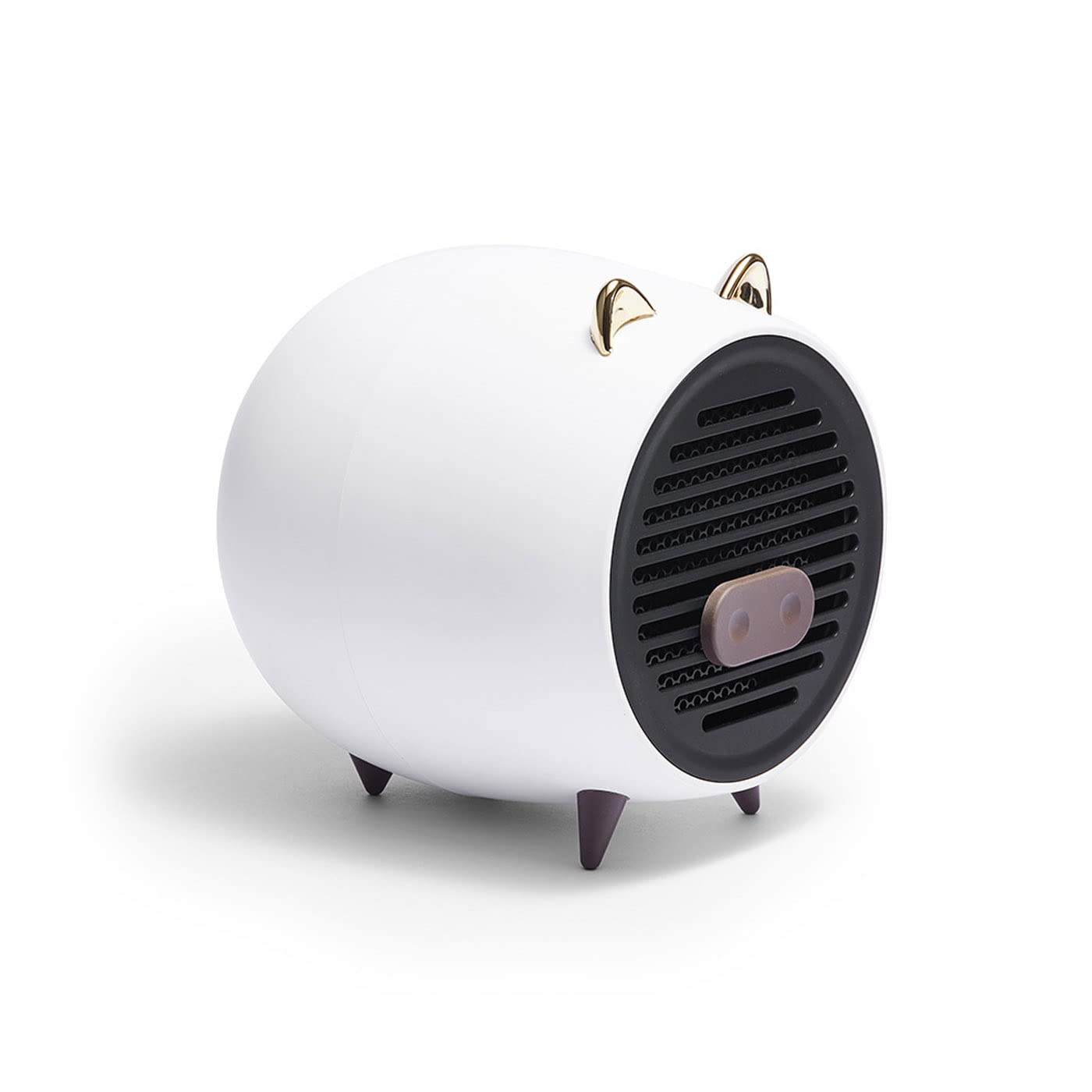 YUTAO Portable Desktop Heater - Mini Space Heater for Office & Home, Quiet Ceramic Heater with Adjustable Thermostat (White/Pink) | Perfect for Small Rooms, Desks, and Personal Heating