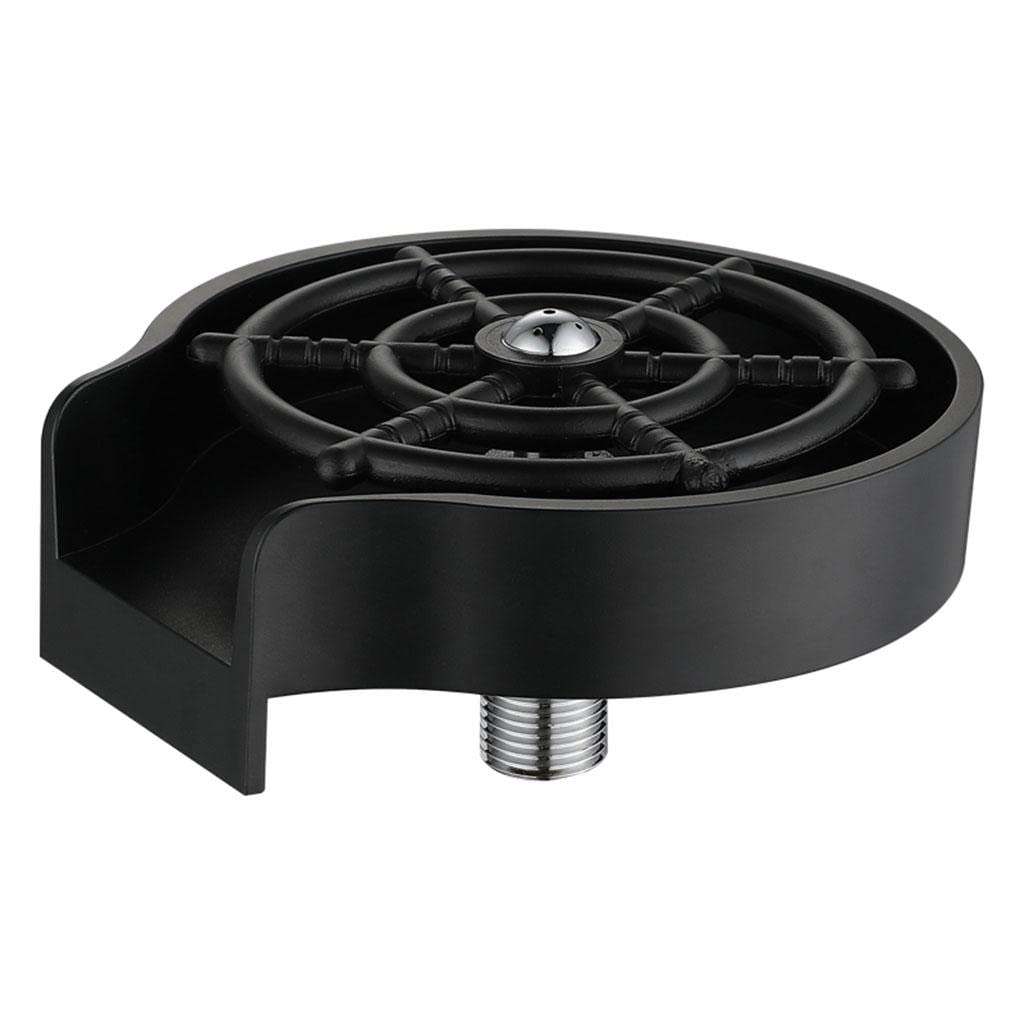 MagiDeal Automatic Faucet Cup Washer - High Pressure Bottle & Coffee Cup Cleaner for Kitchen Sink, Bar Milk Rinser - Black | Perfect for Home, Restaurant & Commercial Use