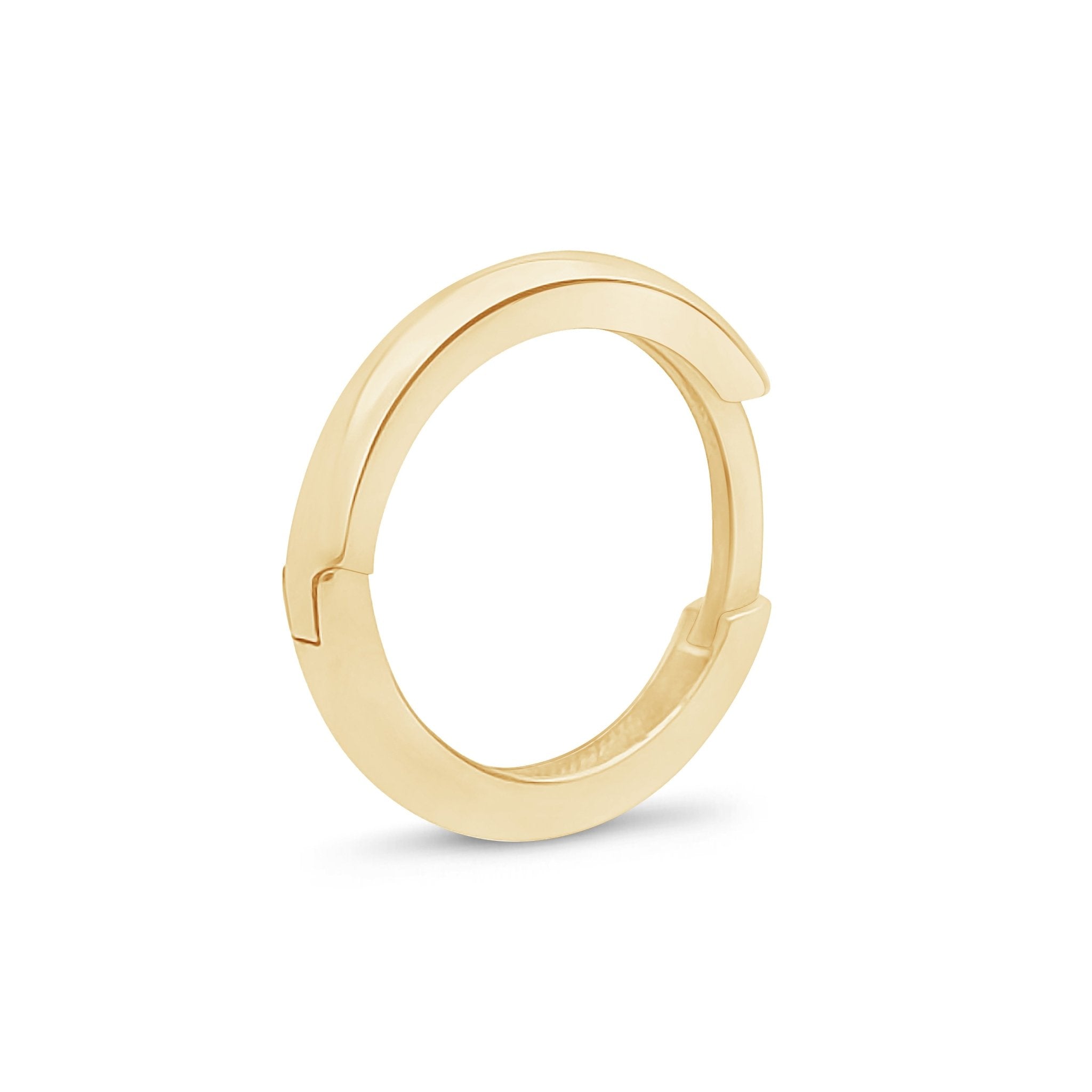 14K Solid Yellow Gold Infinity Hoop - Elegant & Timeless Jewelry for Everyday Wear, Gifts & Special Occasions