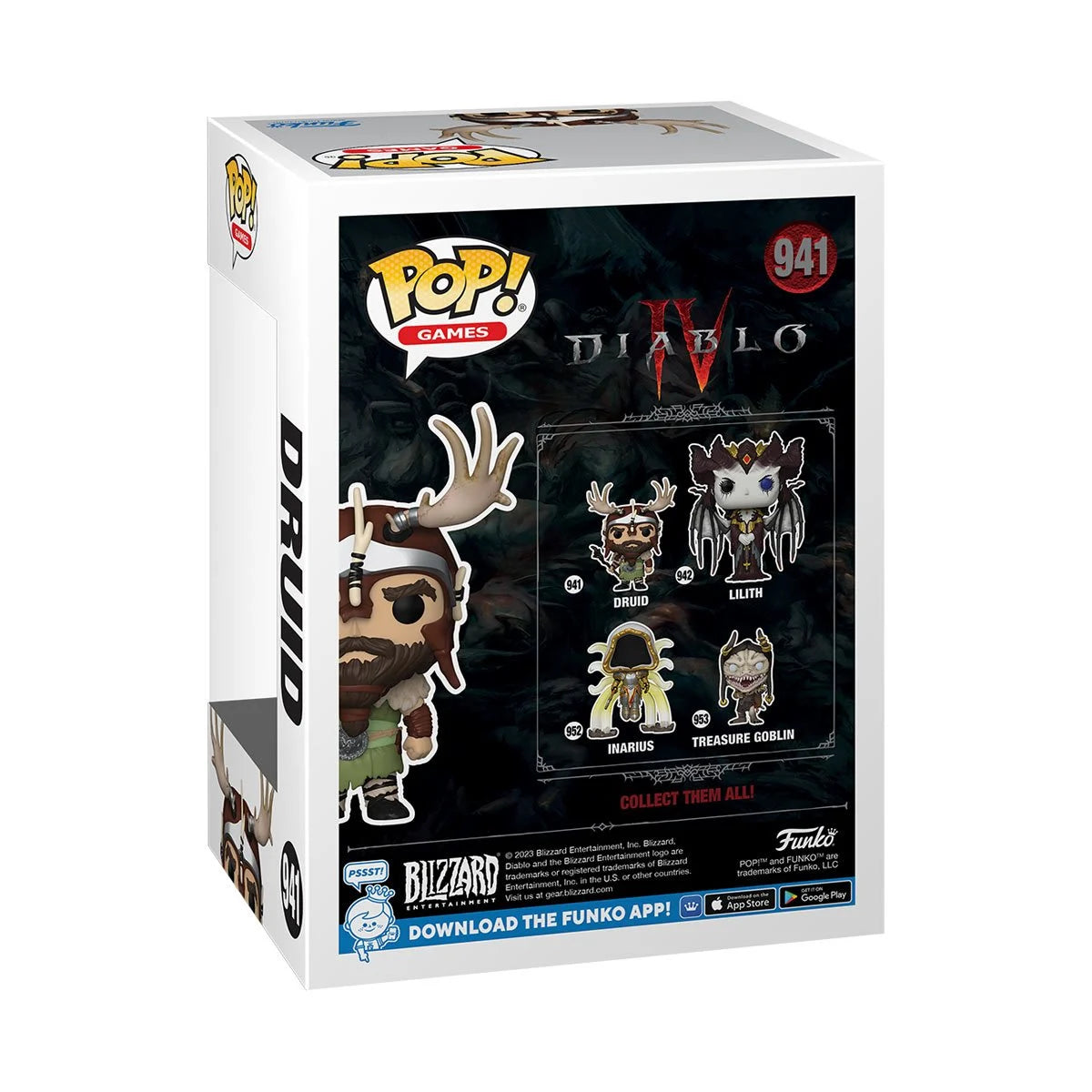 Diablo IV Druid Funko Pop! Vinyl Figure #941 - Collectible Game Character Toy for Fans & Gift Idea - Perfect for Gaming Room Decor, Shelf Display & Pop Culture Collections