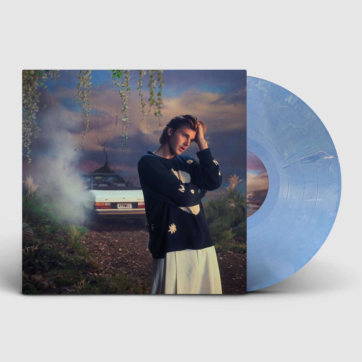 4th Wall Marbled Vinyl Record - Blue, White & Purple Swirl Edition | Perfect for Vinyl Collectors & Music Lovers | Great for Home Decor, Gifts & Music Room Displays