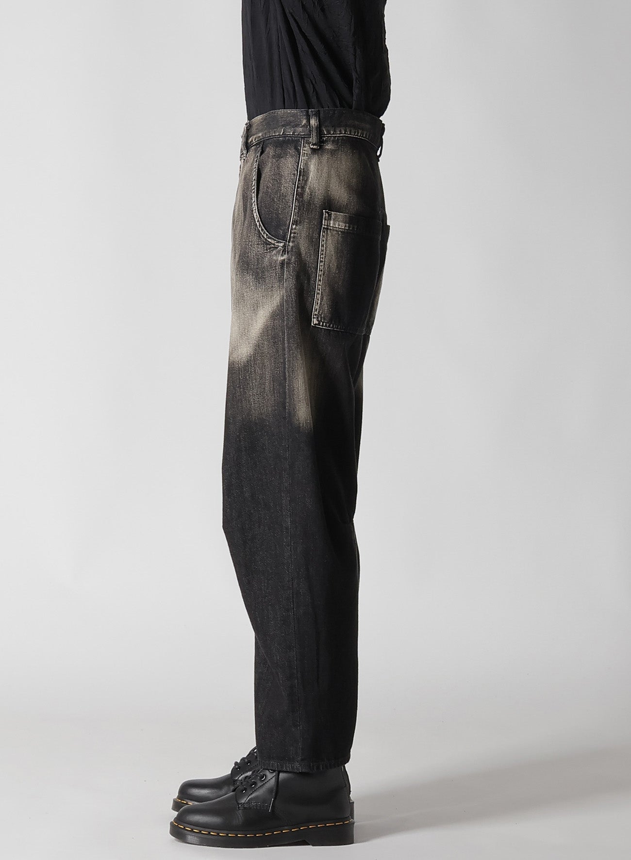Spotted Denim Gusset Wide Leg Pants for Women - Trendy High Waist Loose Fit Casual Trousers for Everyday Wear, Office, and Street Style