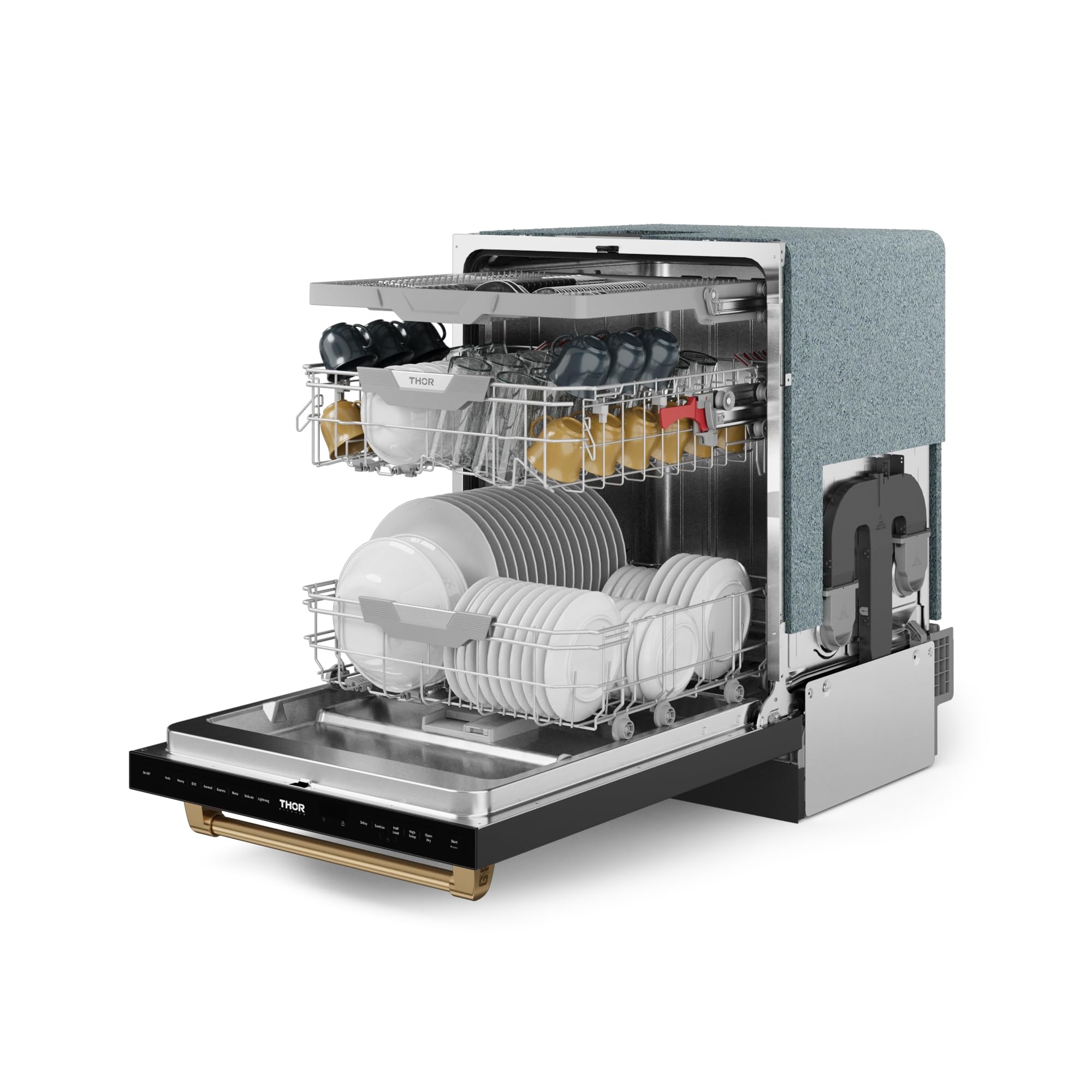 Gordon Ramsay by THOR Kitchen 24 Inch Built-In Dishwasher - Black/Bronze Finish | Energy Star Certified | Perfect for Modern Kitchens & Open-Concept Homes