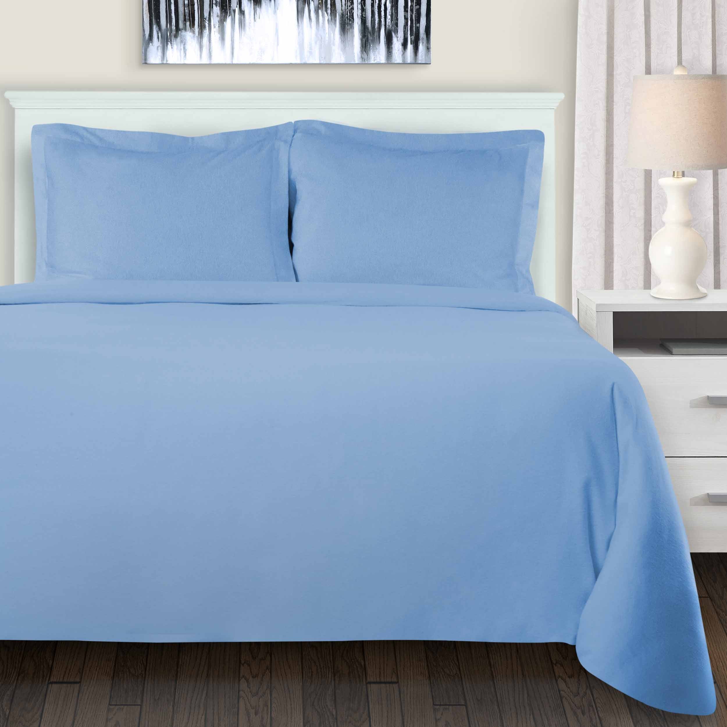 Premium 100% Cotton Flannel Duvet Cover Set - Soft & Cozy Bedding for Winter - Perfect for Master Bedroom, Guest Room & Cold Weather Comfort