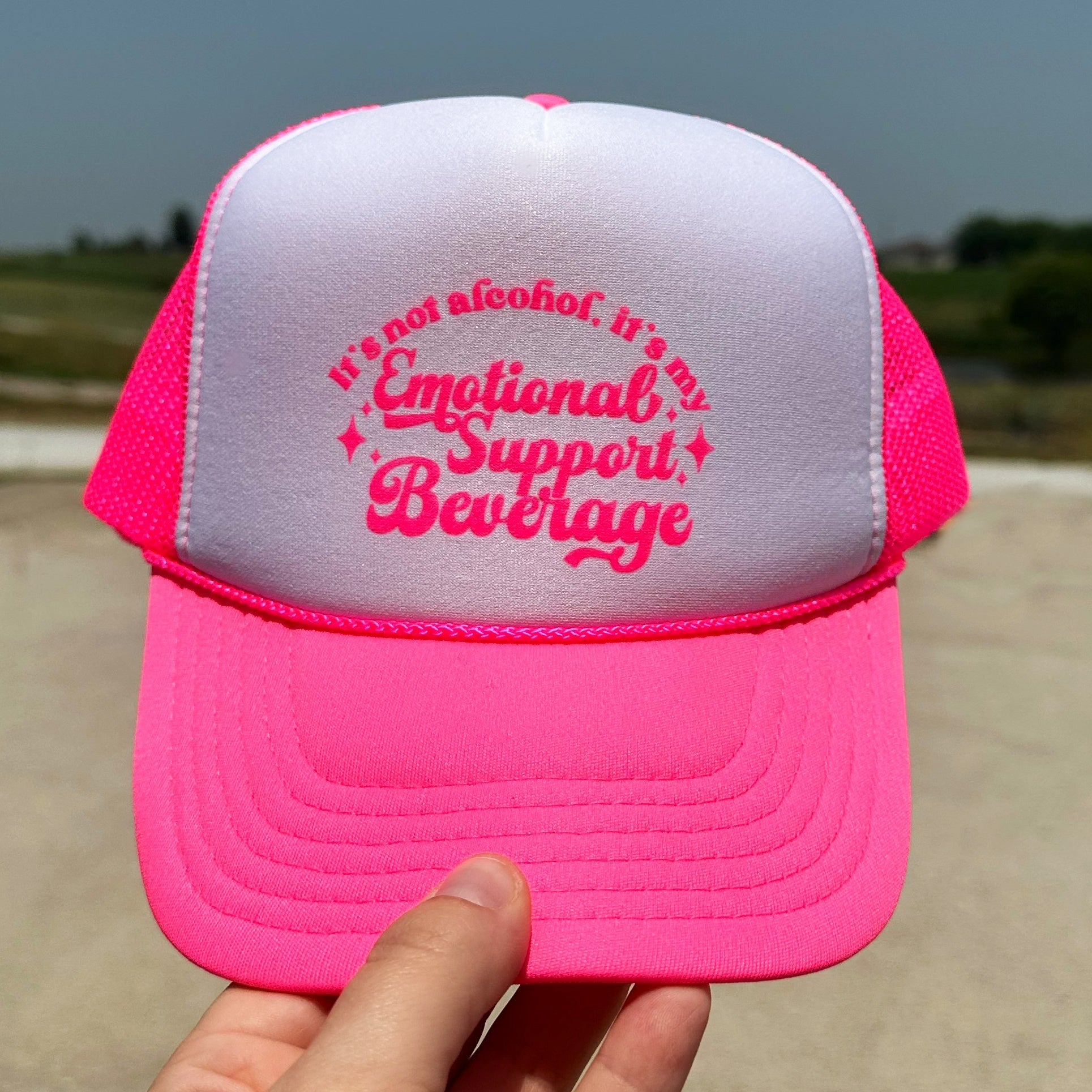 Funny Emotional Support Beverage Hat - Novelty Drinking Cap for Parties, Gifts & Memes | Perfect for Halloween, Cosplay & Social Media