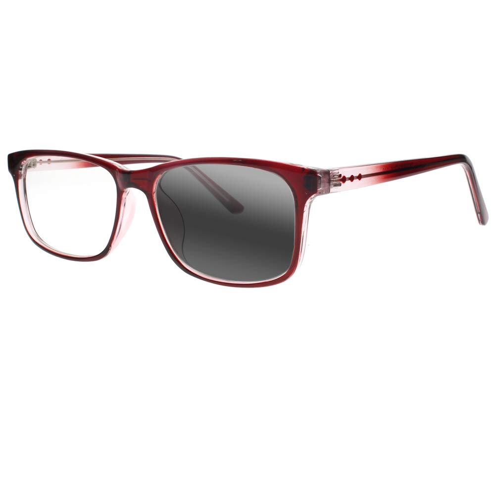 Progressive Transition Photochromic Reading Glasses for Men & Women - Light Adjusting Multifocal Eyewear for Indoor/Outdoor Use, Reading, Driving & Computer Work