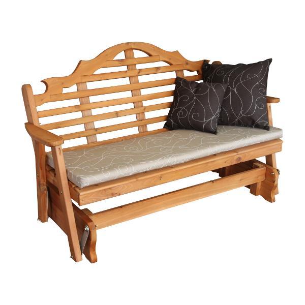 Premium Western Red Cedar Marlboro Glider Rocking Chair - Outdoor Patio, Garden, Deck & Porch Relaxation Furniture