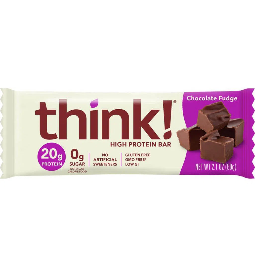 think! High Protein Bars - Low Sugar, Gluten Free Snacks for Weight Loss & Energy Boost - Perfect for Gym, Hiking & On-the-Go Nutrition