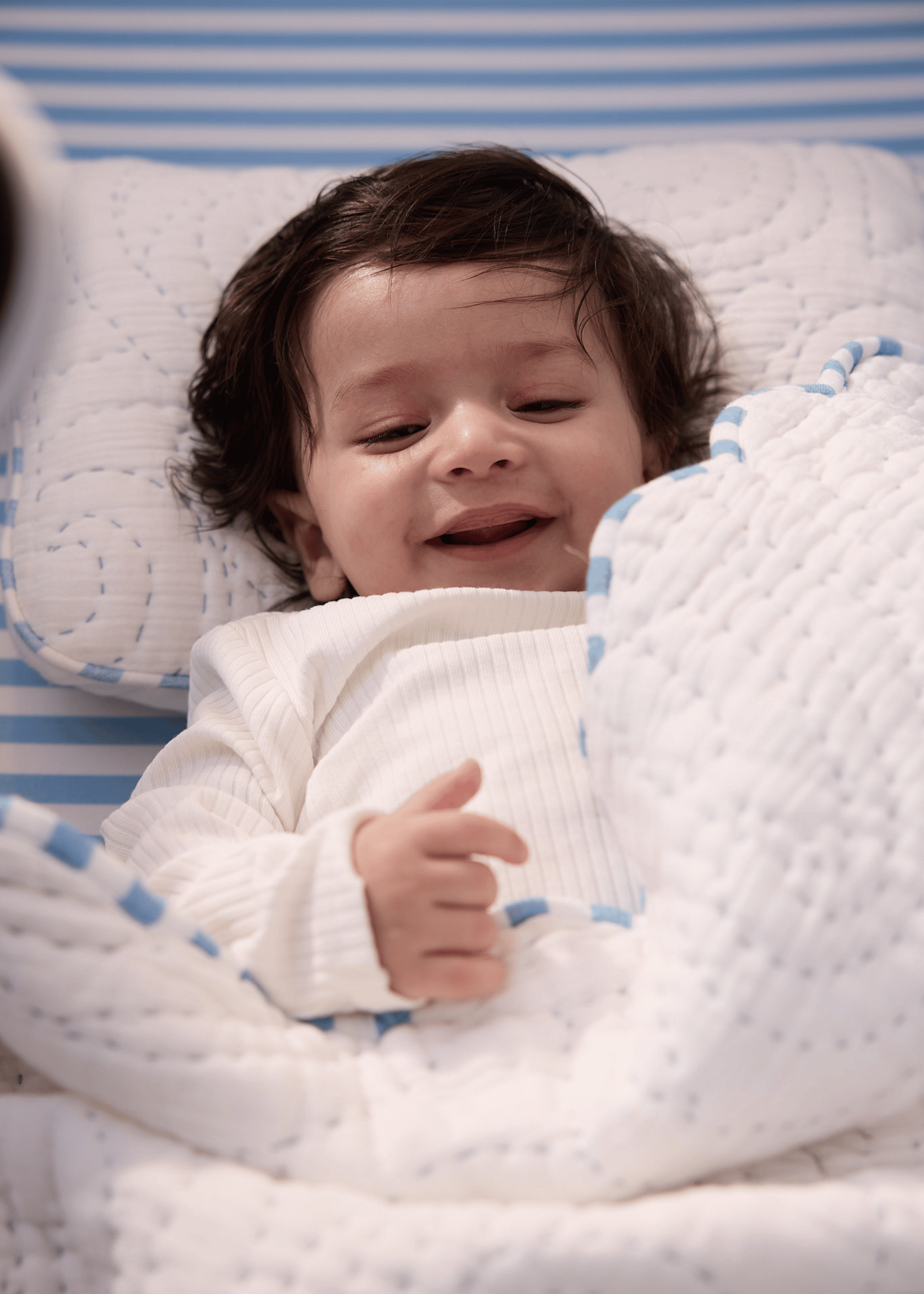 Premium Heirloom Blue Complete Cot Bedding Set with Soft Bumper - Cozy Nursery Essentials for Baby's Comfort & Safety | Perfect for Newborns, Infants & Toddlers