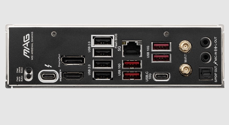MSI MAG B860 TOMAHAWK WiFi Gaming Motherboard - Intel LGA 1700 Socket, DDR4, PCIe 4.0, 2.5G LAN - Perfect for PC Gaming & Streaming Setups