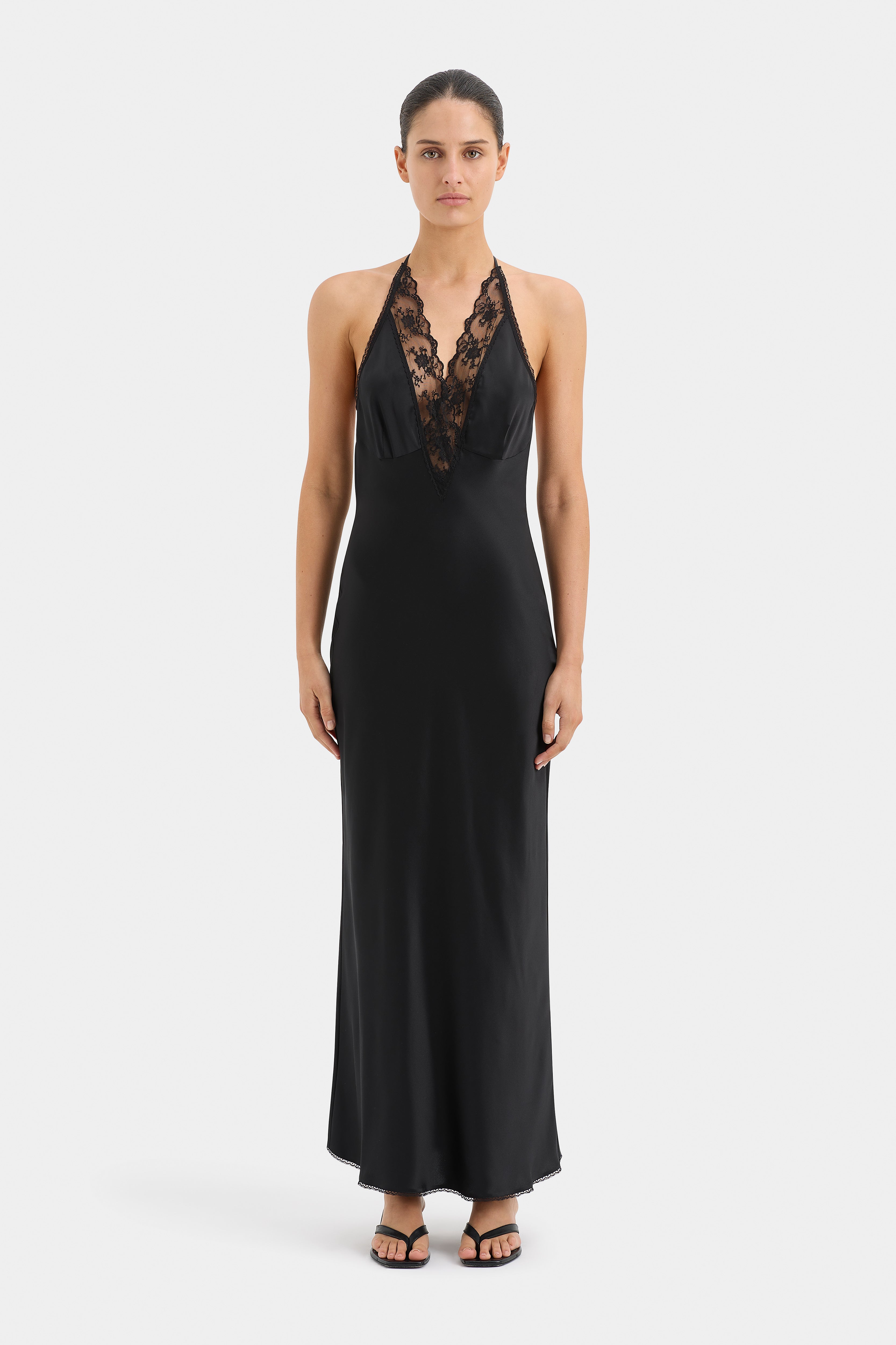 Aries Halter Gown - Elegant Women's Summer Dress for Beach Wedding, Party & Vacation | Sexy Backless Maxi Dress with Flowy Skirt