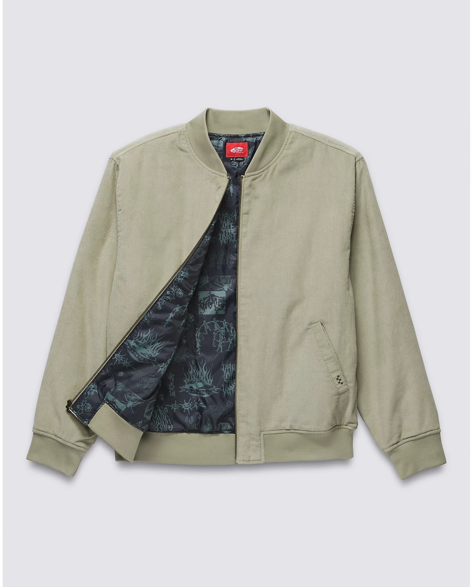 VANS Skate Corduroy Bomber Jacket Elm - Stylish Men's Streetwear Jacket for Skateboarding & Urban Fashion