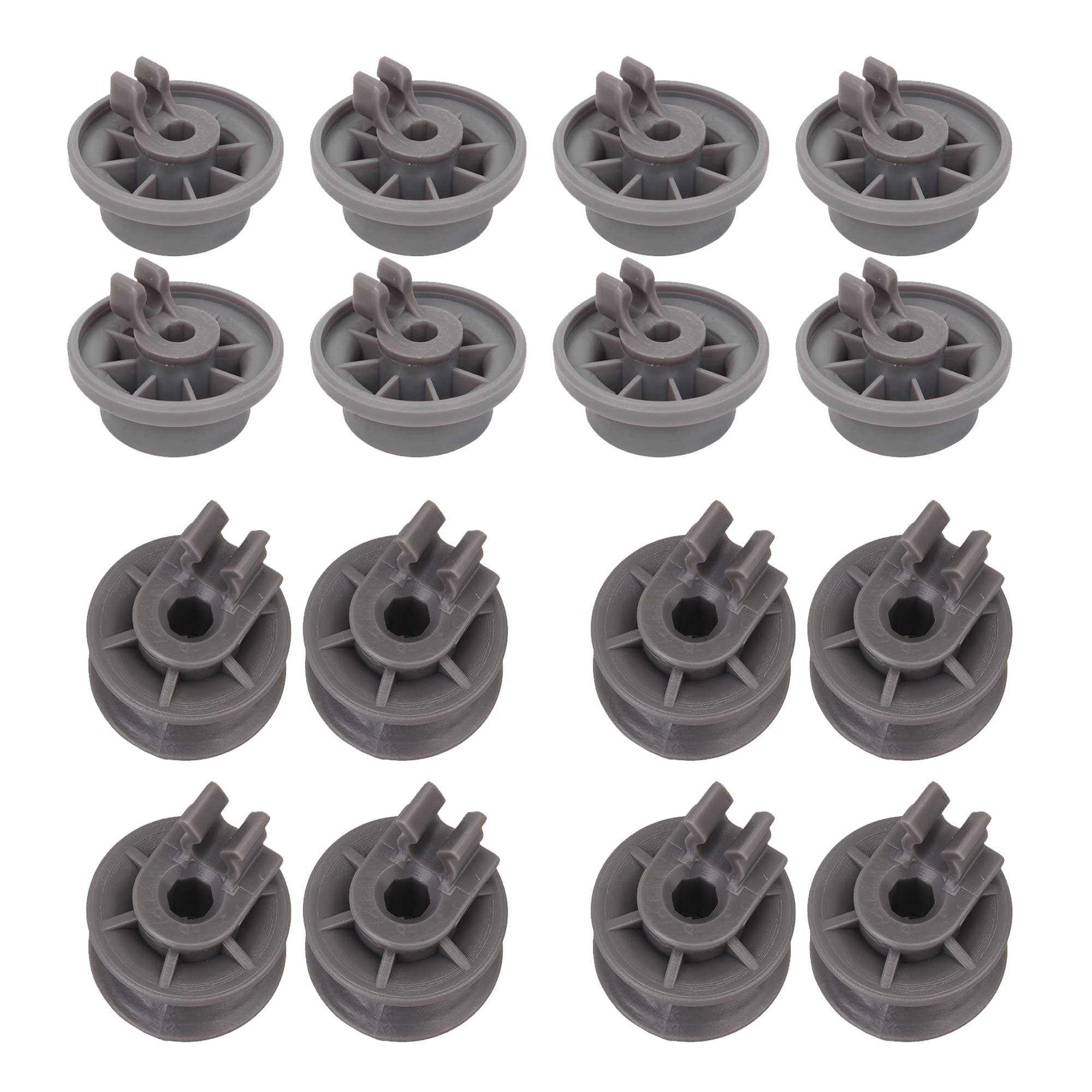 8PCS Dishwasher Roller Assembly Replacement - Compatible with Kenmore Upper & Lower Dish Rack Wheels - Durable Rollers for Smooth Gliding - Perfect for Kitchen Appliance Repair and Maintenance