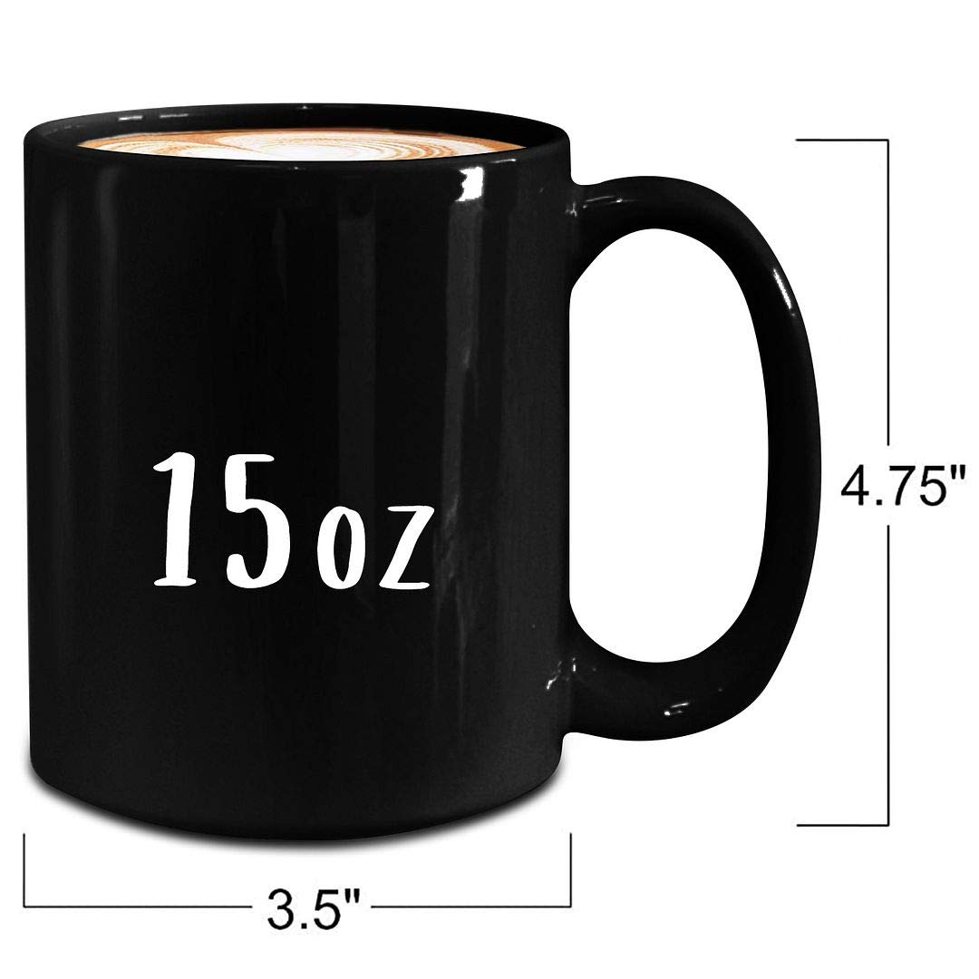 15oz Black Ceramic Coffee Mug for EMTs - Funny Emergency Medical Technician Gift with 'Not a Magician' Design - Perfect for Paramedics, Ambulance Responders & Clinicians | Great for Office Use, Shift Breaks & Appreciation Gifts