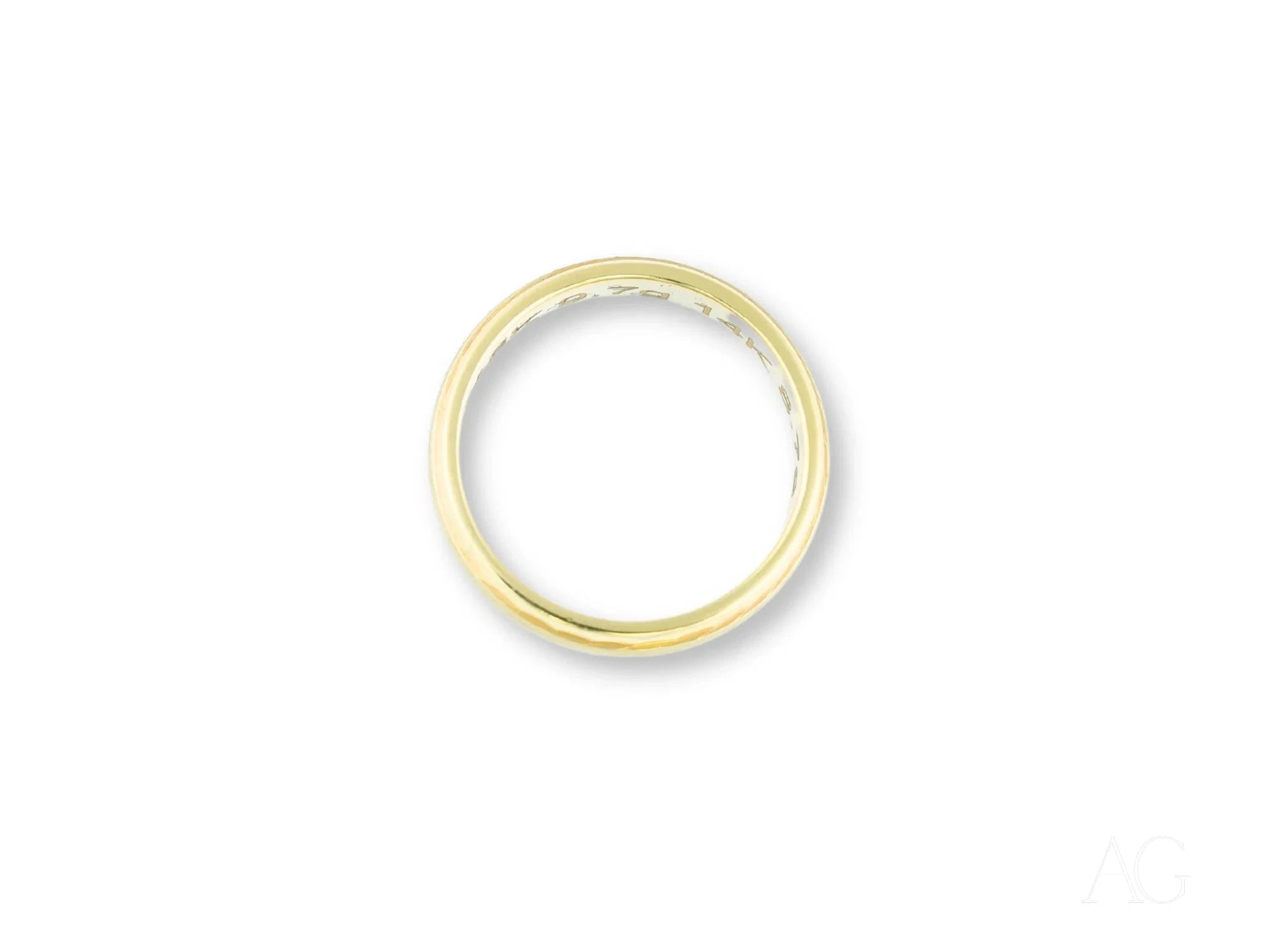 Golden Fortress Wedding Band for Men - 14K Yellow Gold Comfort Fit Ring - Elegant & Durable Wedding Band for Groom, Engagement, Anniversary, or Gift