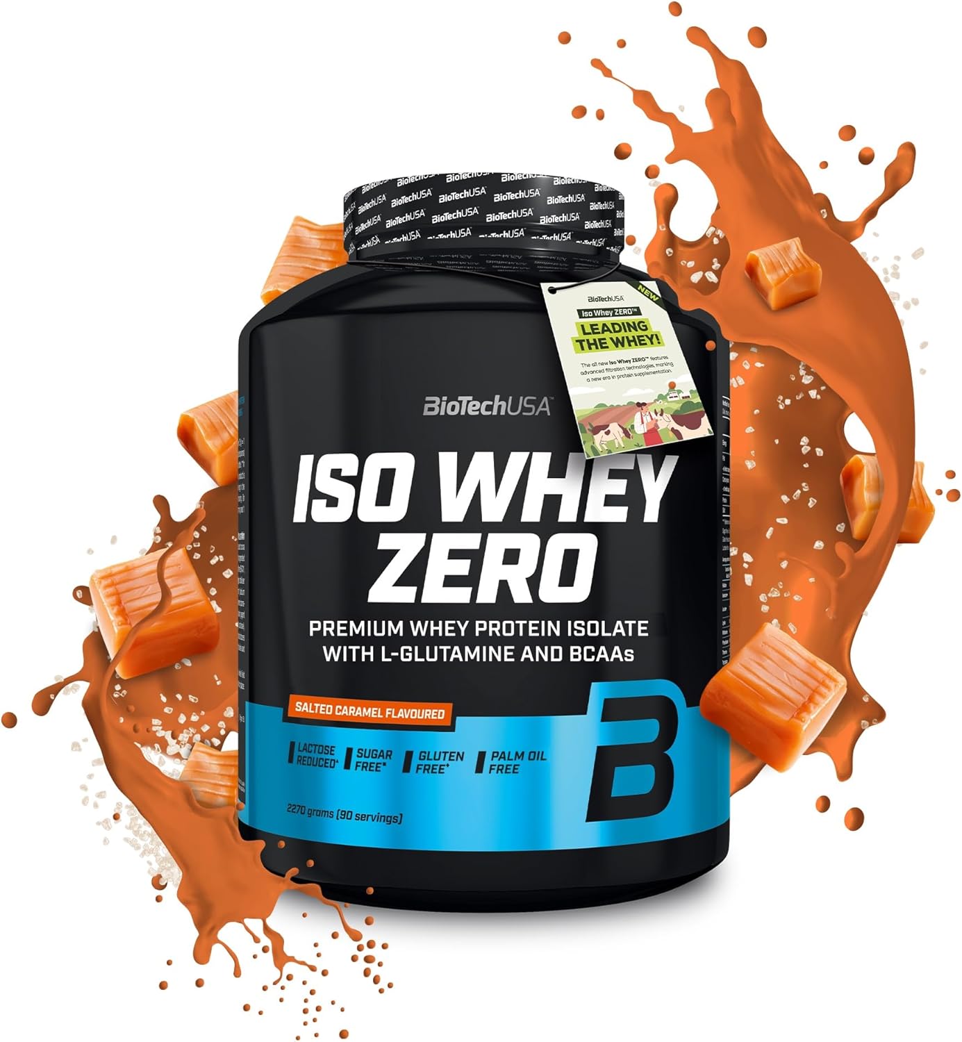 BioTechUSA Iso Whey Zero 2.27kg (5lbs) Premium Protein Powder - Low Carb, Lactose Free Whey Isolate for Muscle Recovery & Growth - Perfect for Post-Workout, Weight Loss & Fitness Enthusiasts