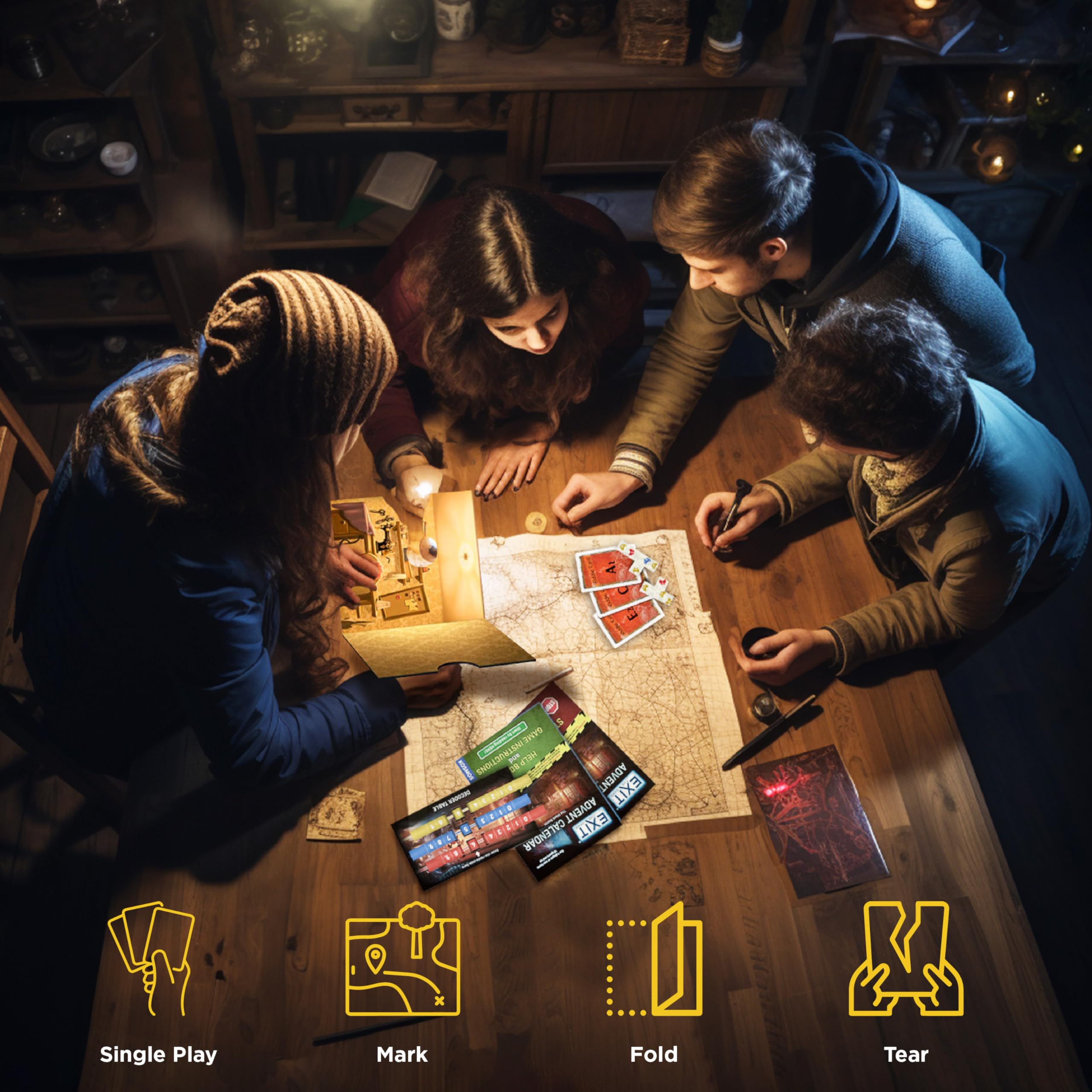 EXIT: The Game - Advent Calendar: The Silent Storm | Family Cooperative Board Game | Daily Escape Room Puzzles | Perfect for Holiday Family Bonding & Christmas Countdown Activities