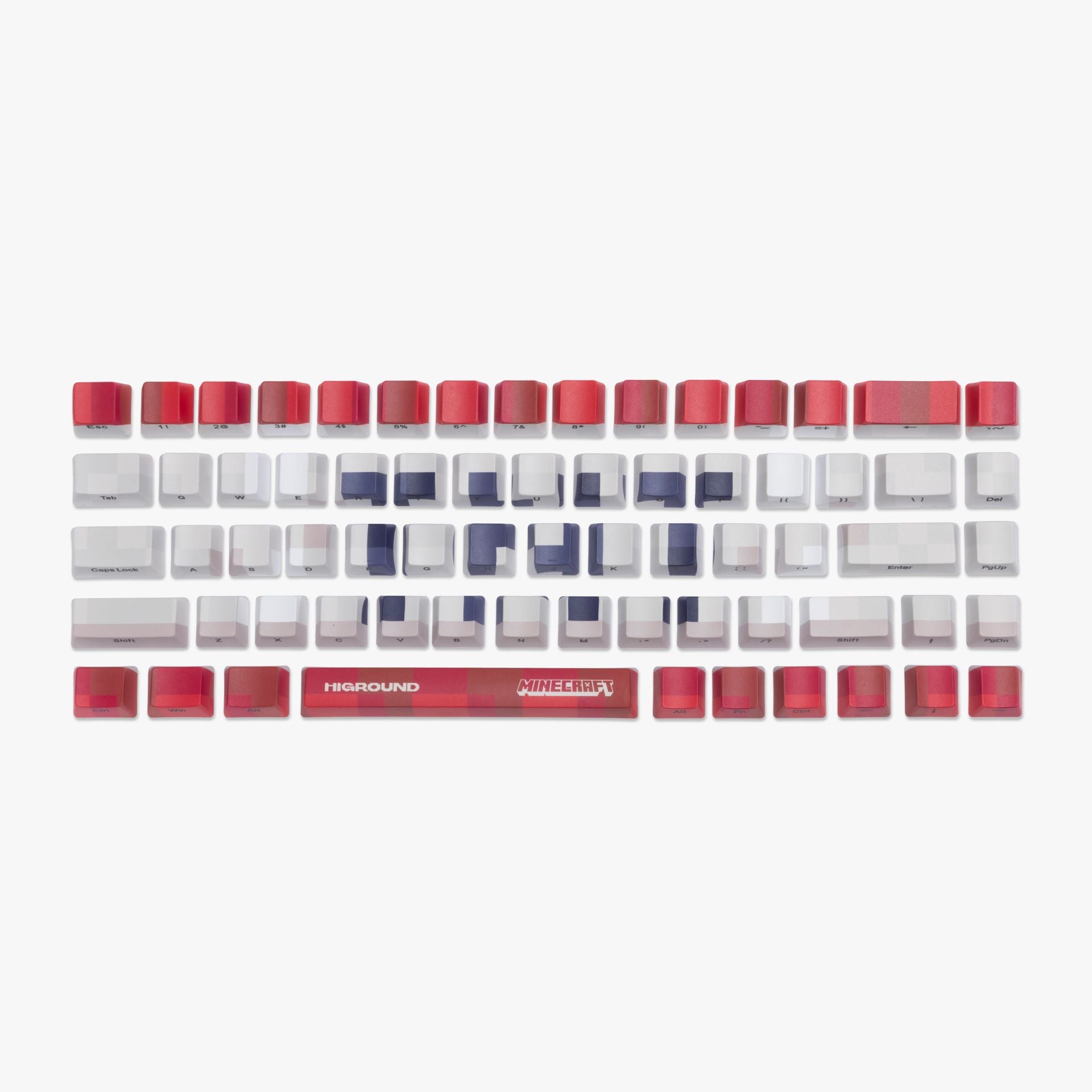 HG x Minecraft 68 Keycaps Set - TNT Themed Mechanical Keyboard Keycaps for Gaming & Typing | Perfect for Minecraft Fans, Custom Keyboards & PC Gaming Setup